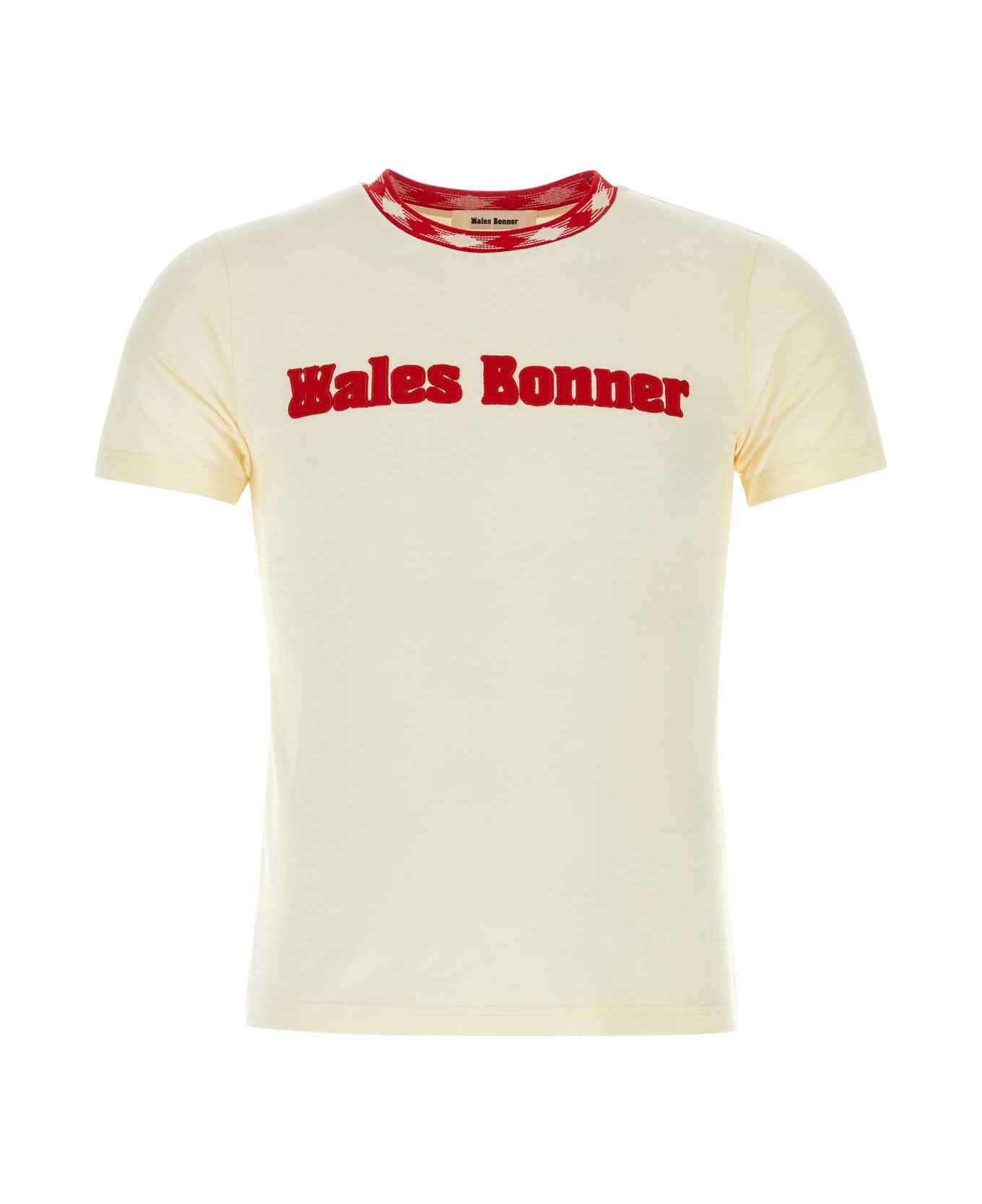 Wales Bonner Ivory Cotton Sorbonne 56 T-shirt - IVORY