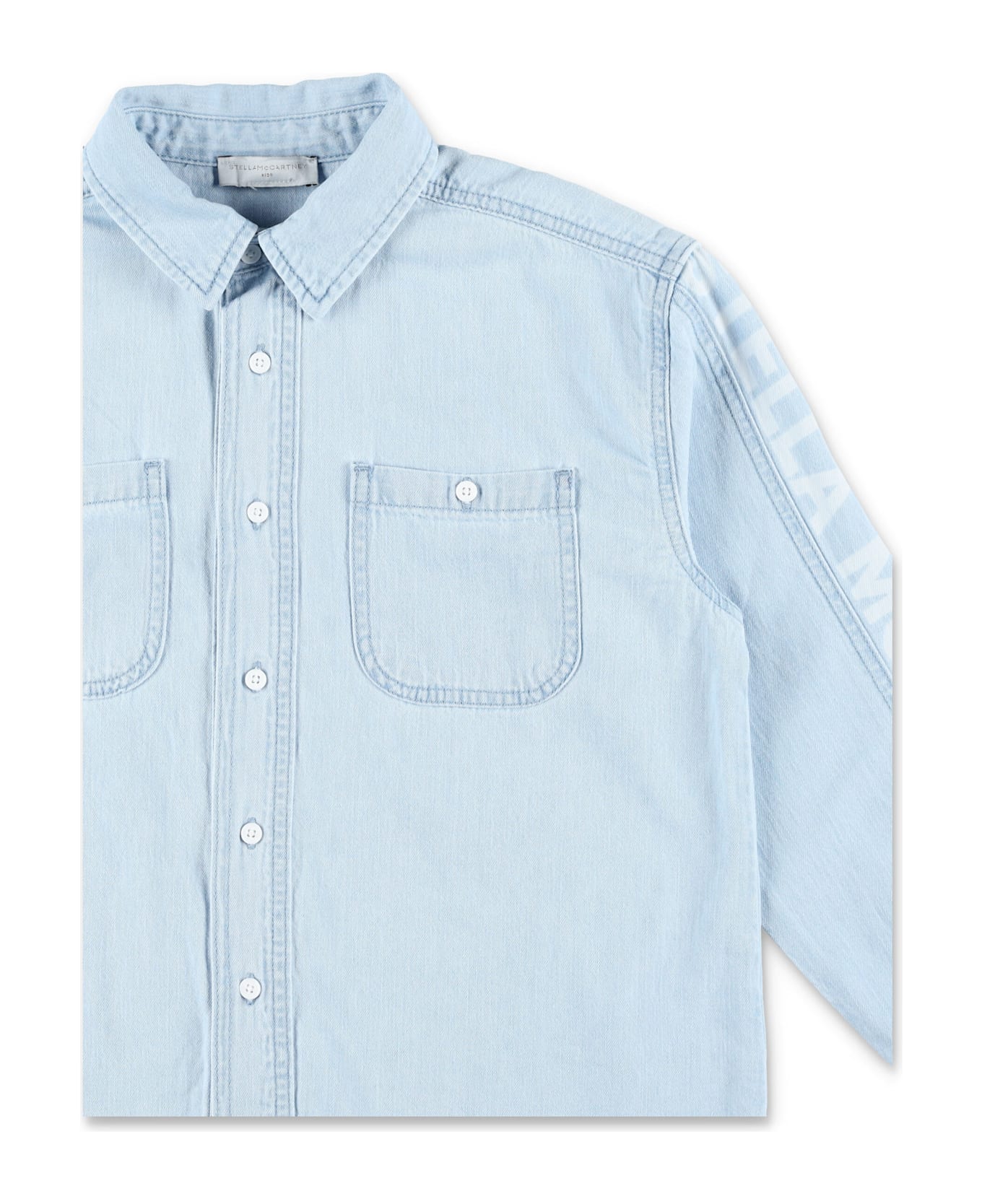 Stella McCartney Kids Kid - Branded Denim Shirt - DENIM