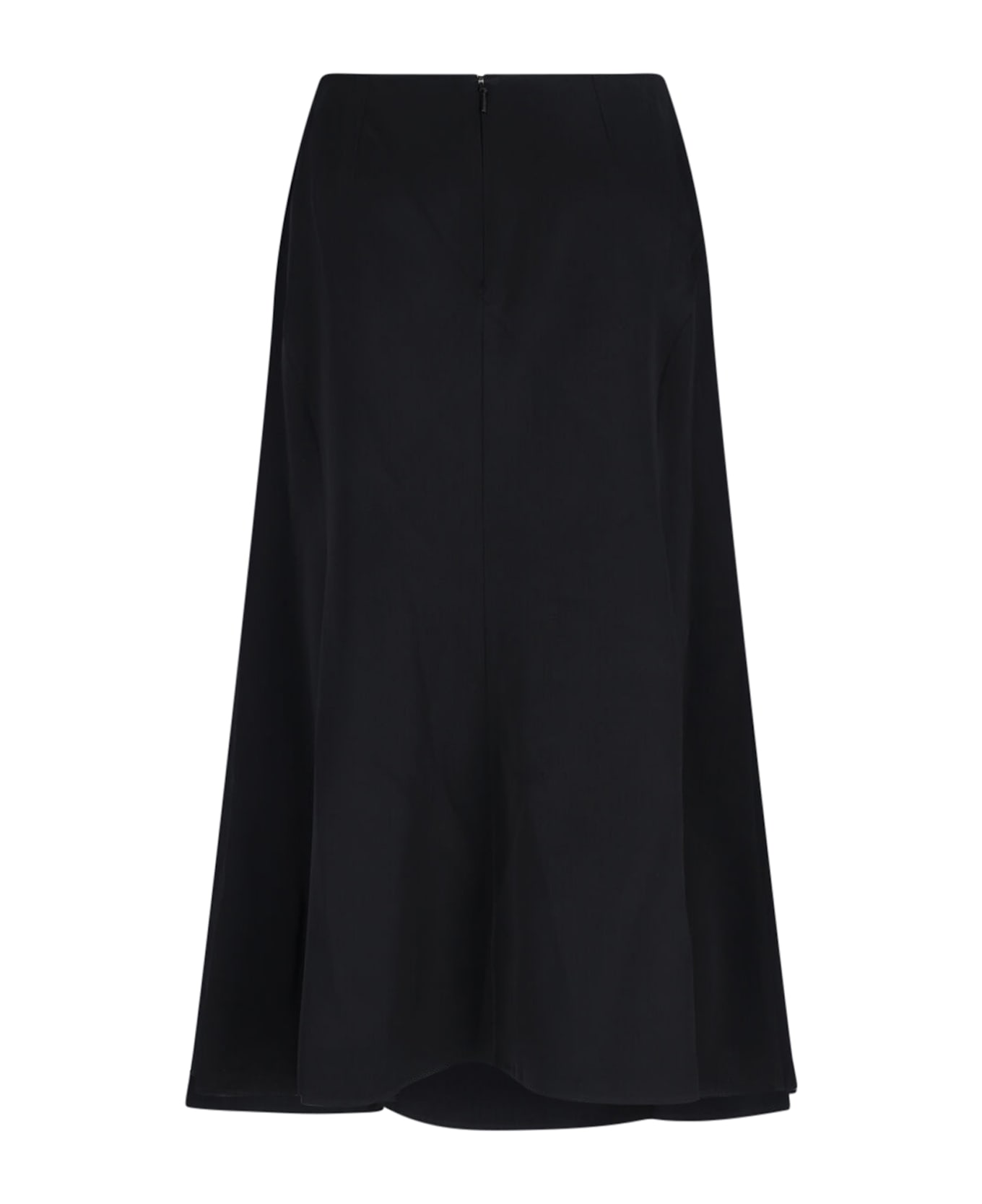 Versace 
safety Pin
 Flared Midi Skirt - Black