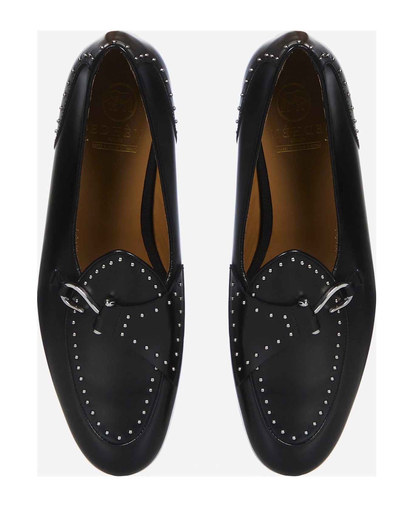 Edhen Milano Comporta Studs Loafers - Black