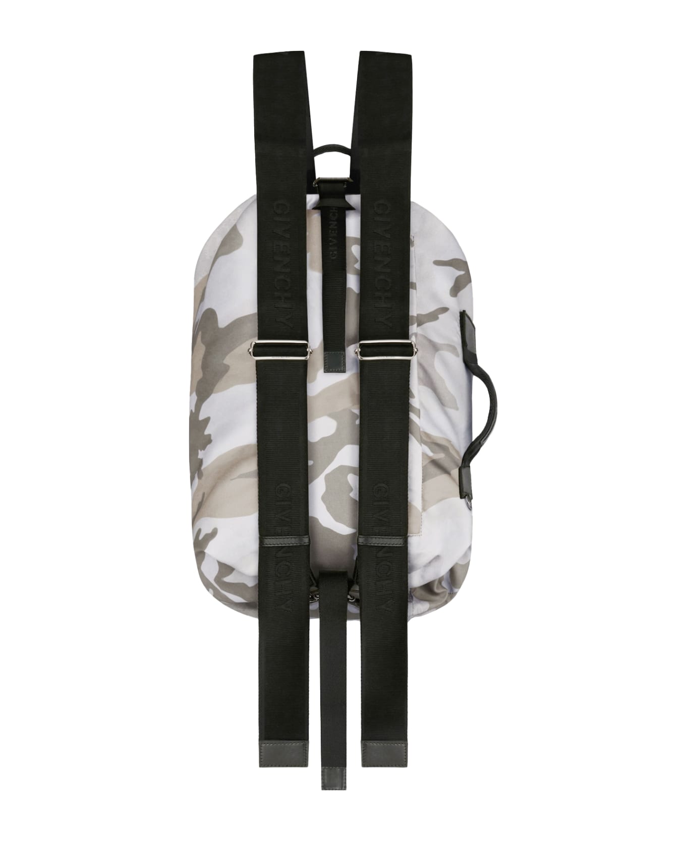 Givenchy Man Adjustable G-zip Nylon Backpack With Camouflage Print