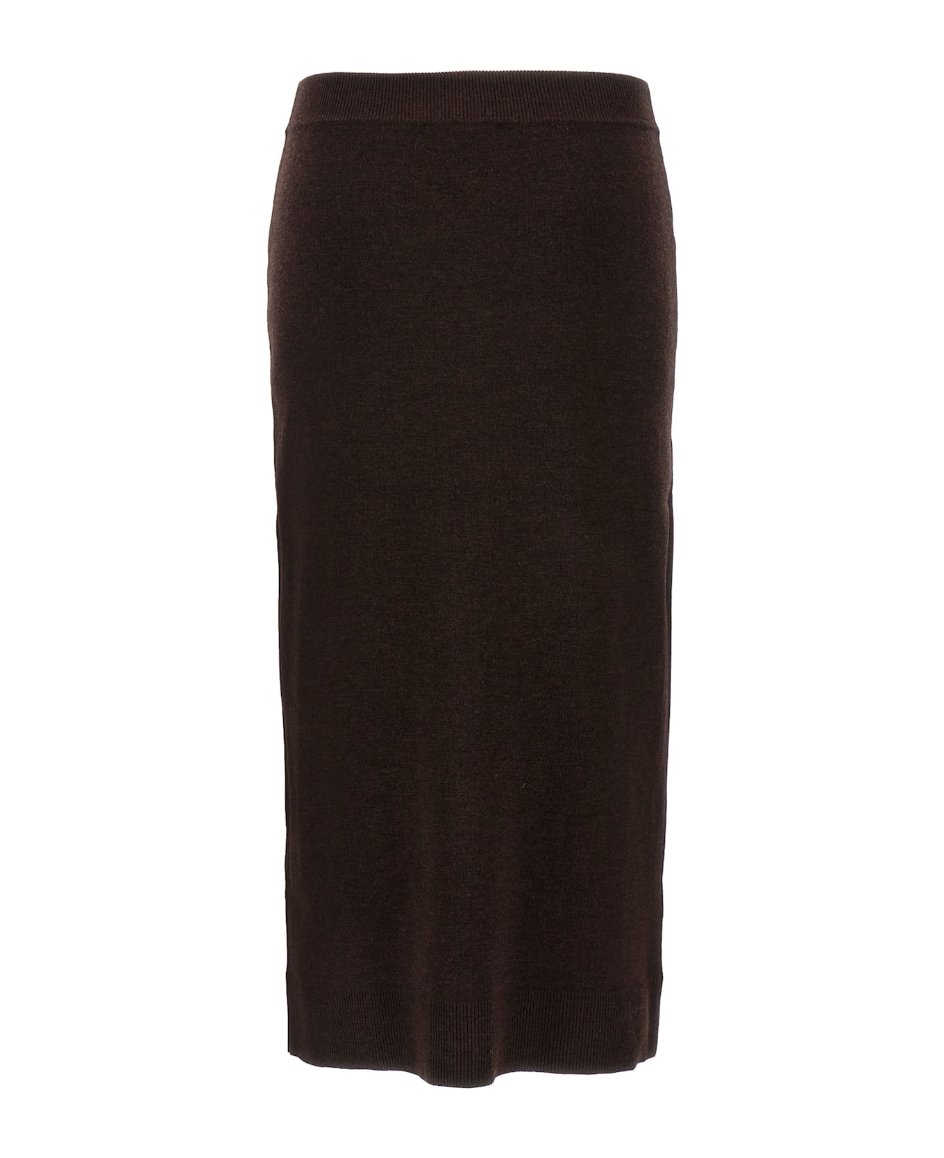 Victoria Beckham 
bottoni
 Midi Skirt - Brown