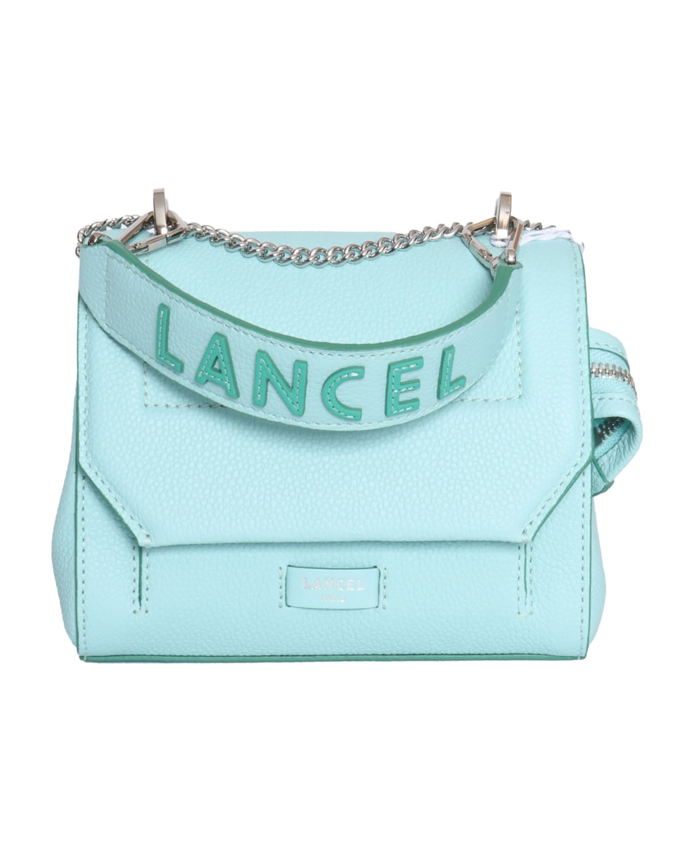 Lancel Rabat S Light Blue Bag - GREEN