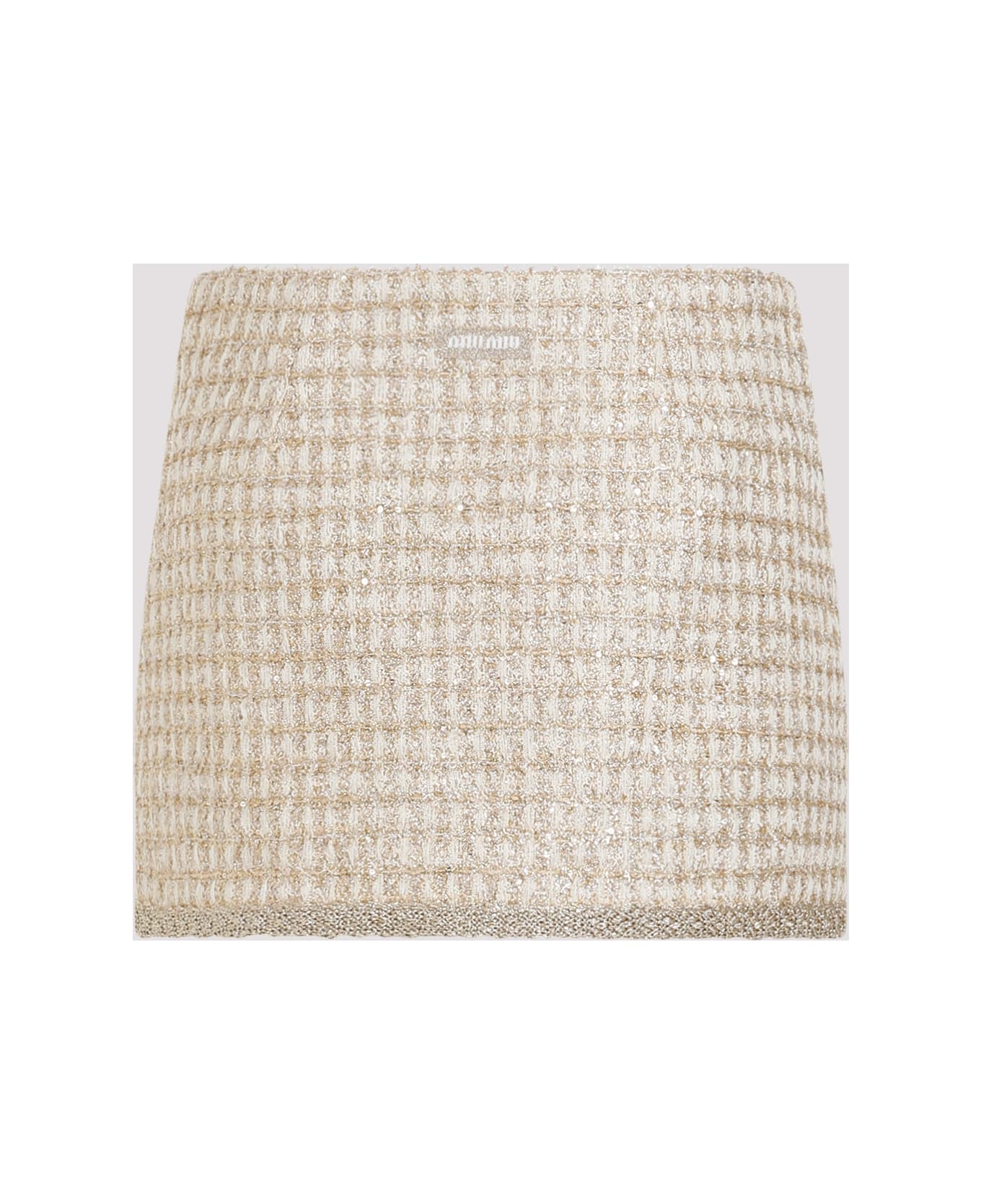 Miu Miu Mini Skirt - Avorio Oro