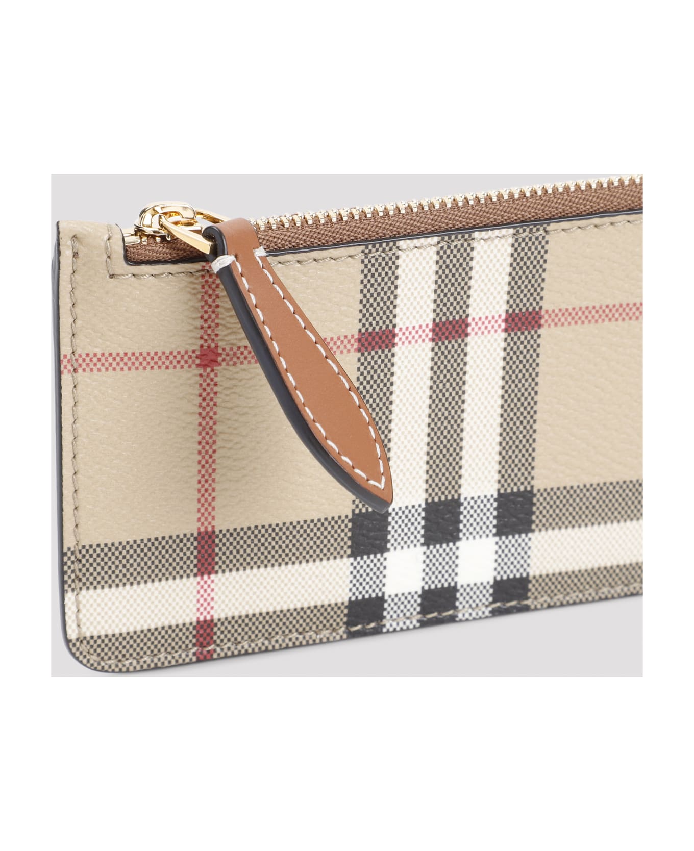 Burberry Somerset Zipper Card Case - Archive Beige