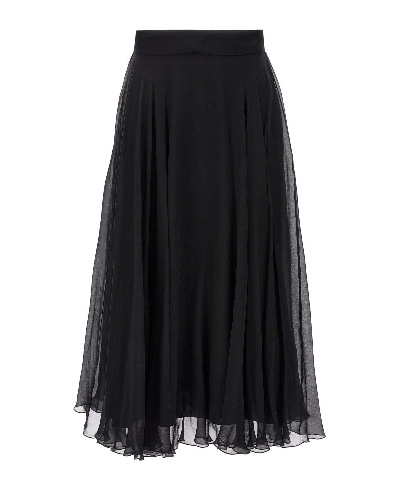 Dolce & Gabbana Chiffon Skirt - Black   スカート