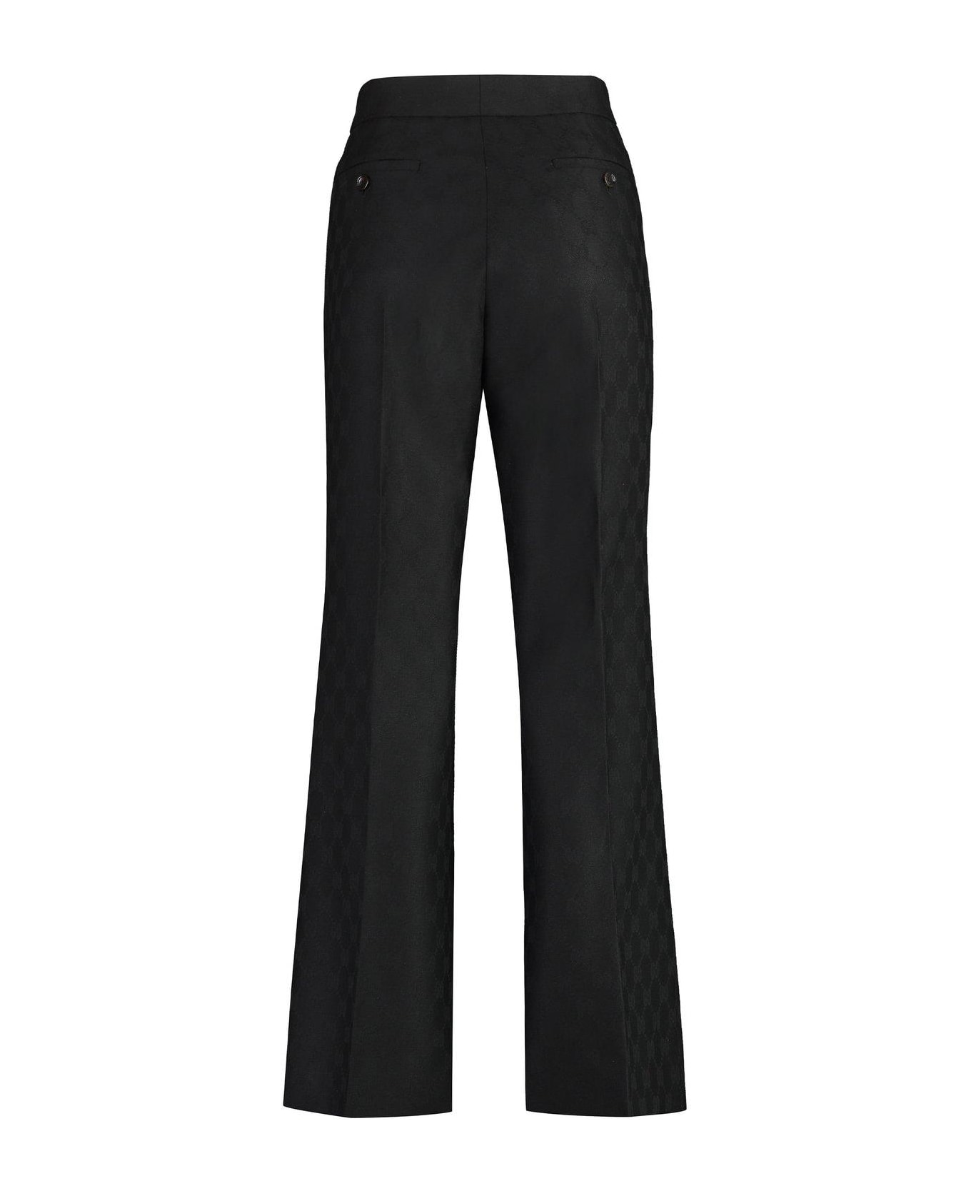 Gucci Gg Jacquard Tailored Trousers - Black