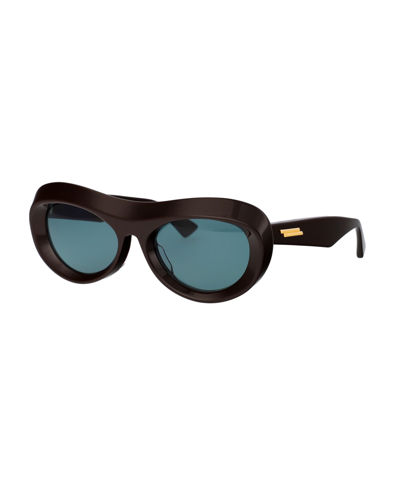 Bottega Veneta Eyewear Bv1284s Sunglasses - 004 BROWN BROWN GREEN