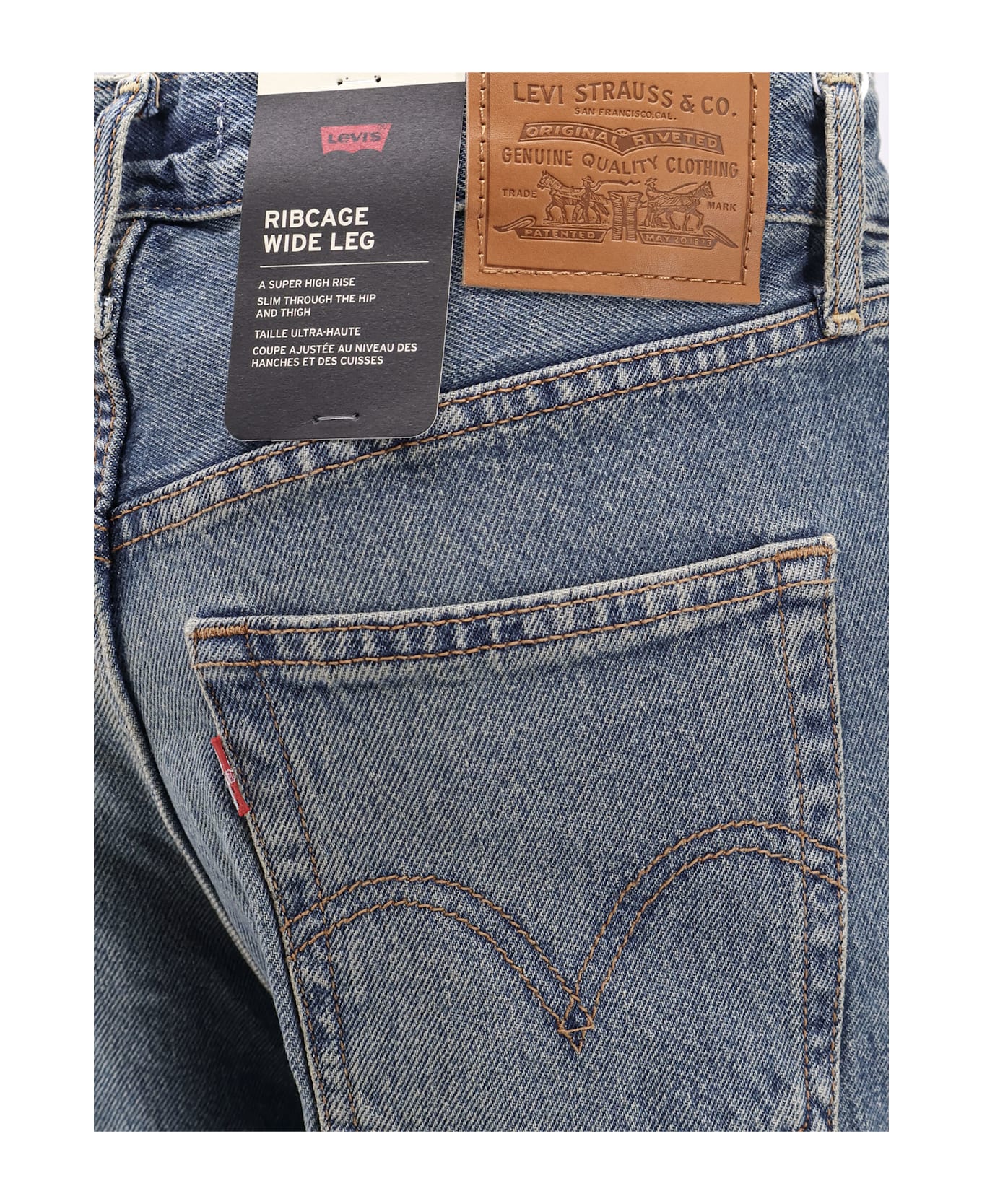 Levi
s Ribcage Wide Leg Jeans - Blue