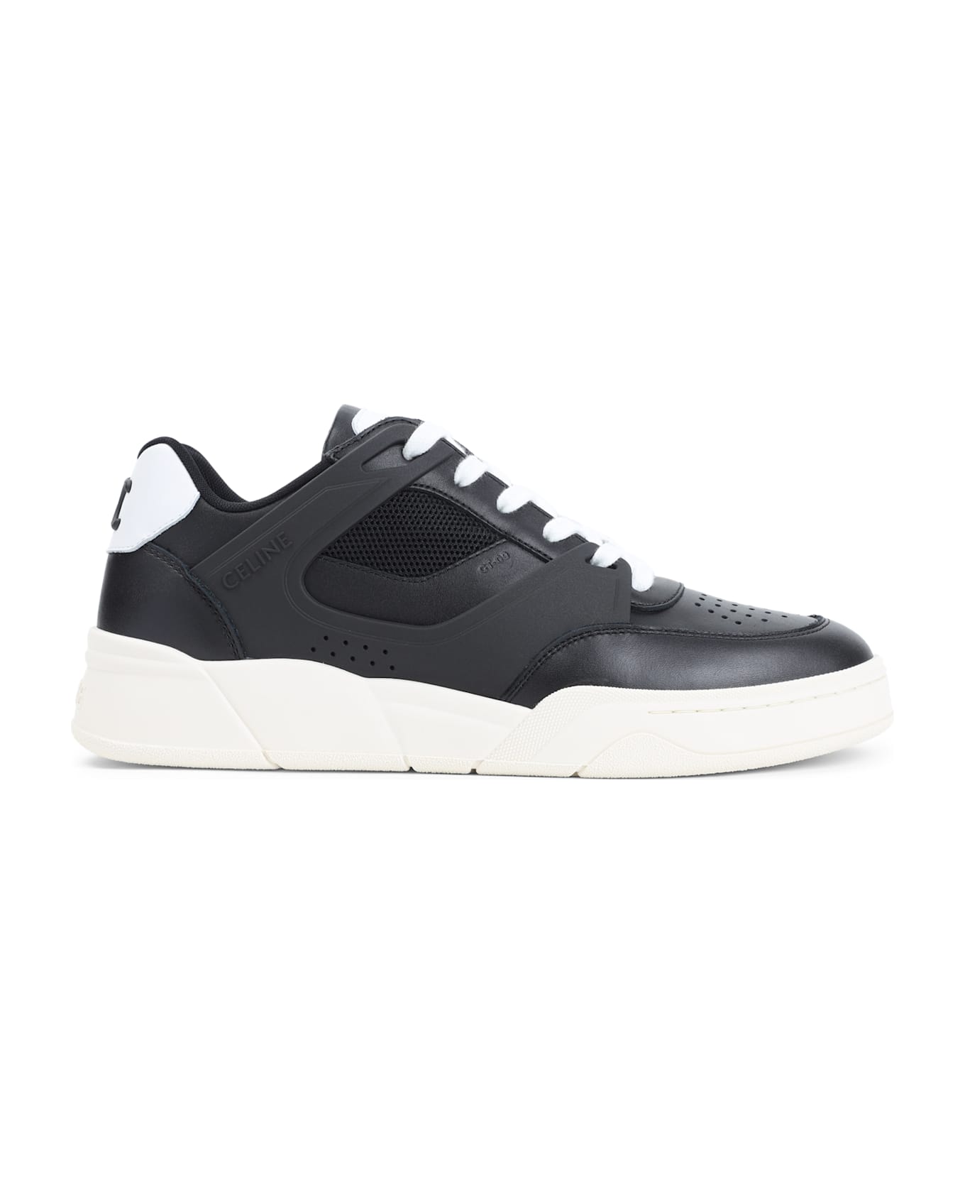 Celine Ct-09 Leather, Rubber And Mesh Sneakers - No Black