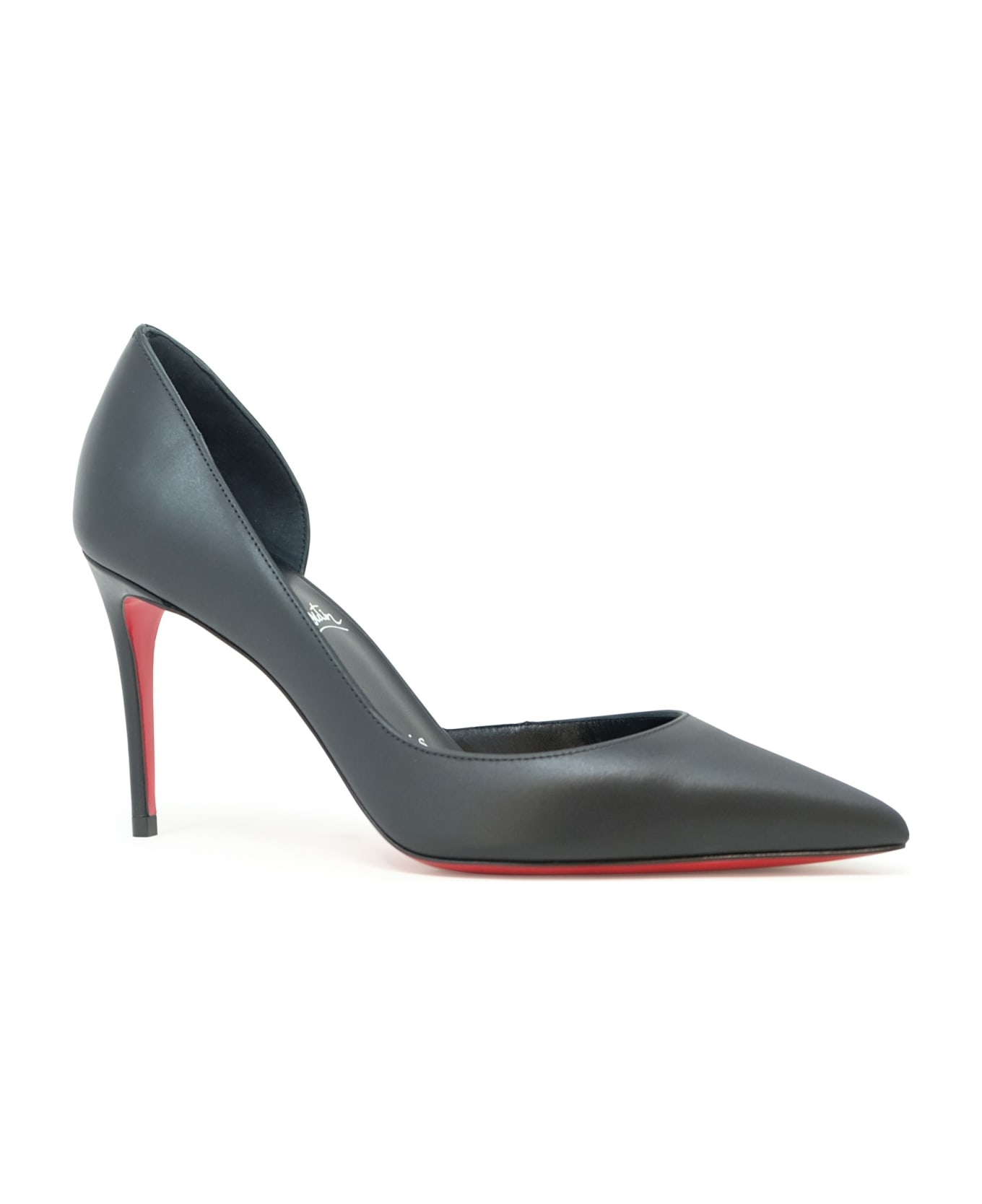 Christian Louboutin Black Leather Iriza 85 Pumps - BLACK