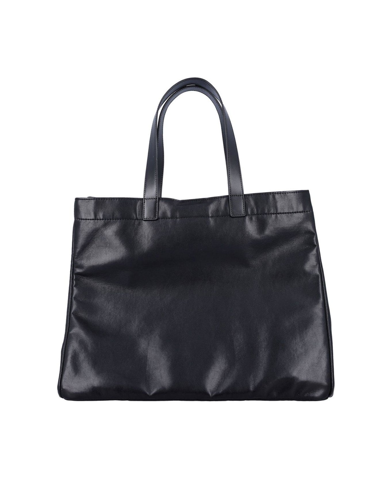 Anine Bing Large Rio Logo Patch Tote Bag - Black