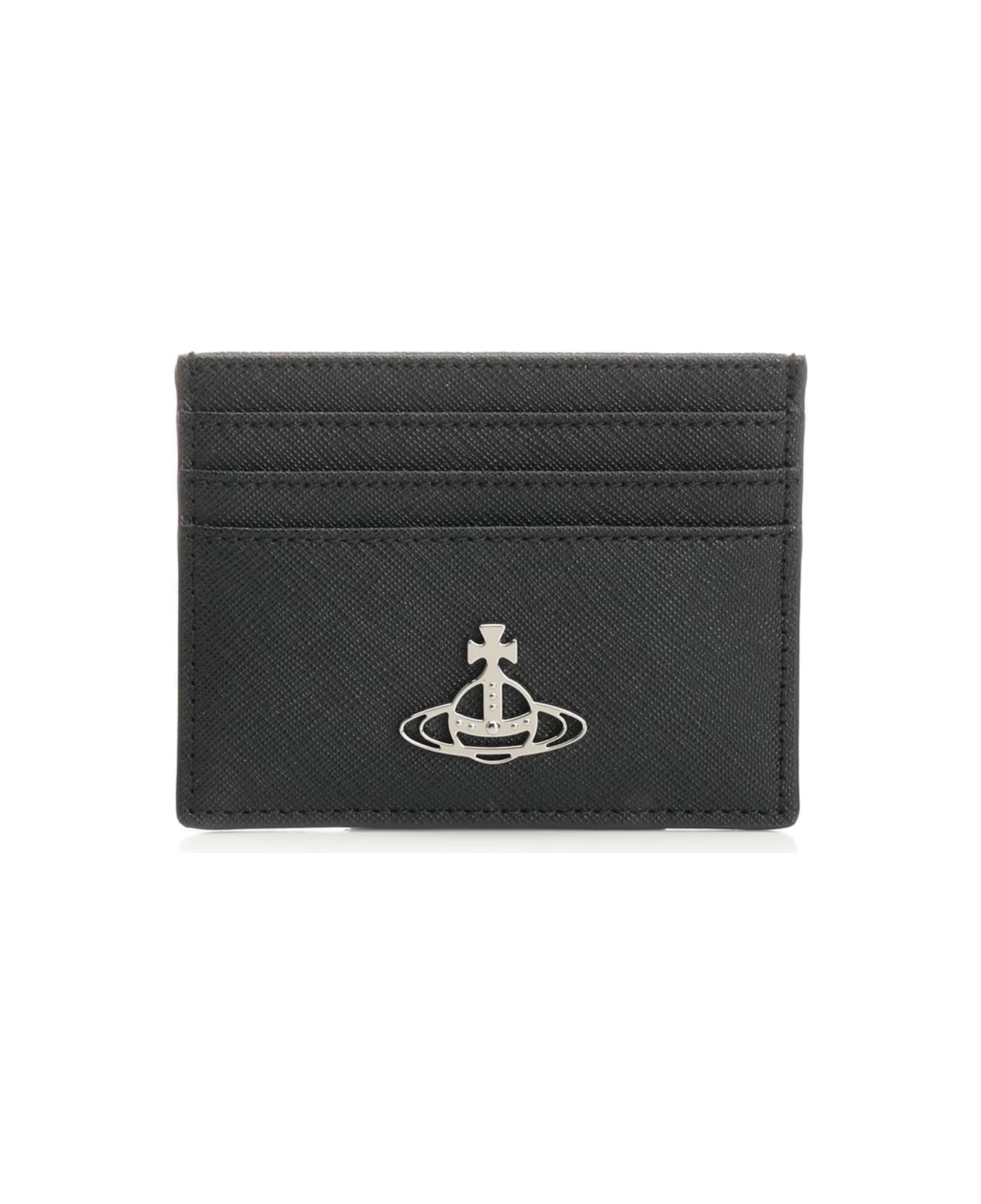 Vivienne Westwood 
flat
 Card Holder - BLACK