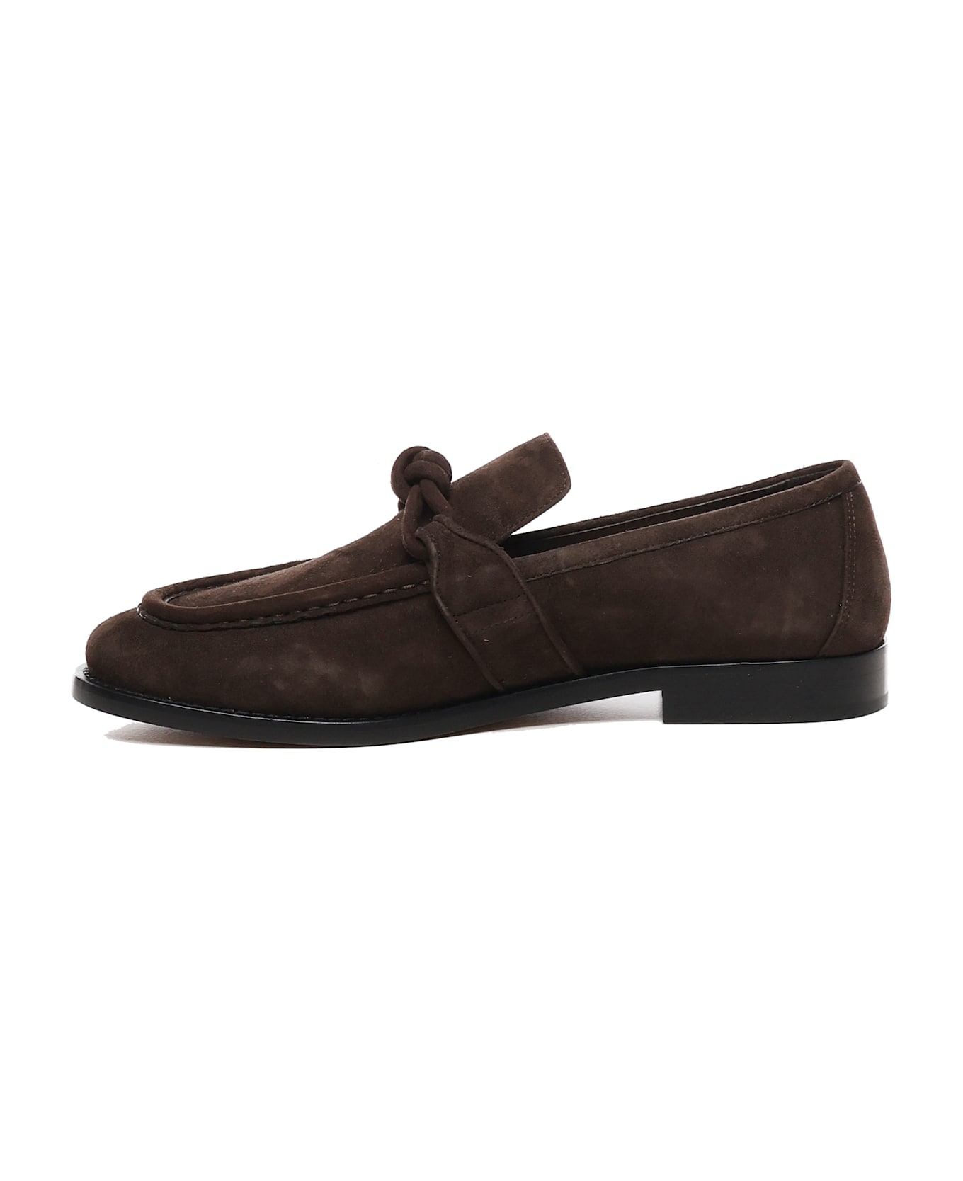 Bottega Veneta Brown Suede Astaire Loafers - FONDANT