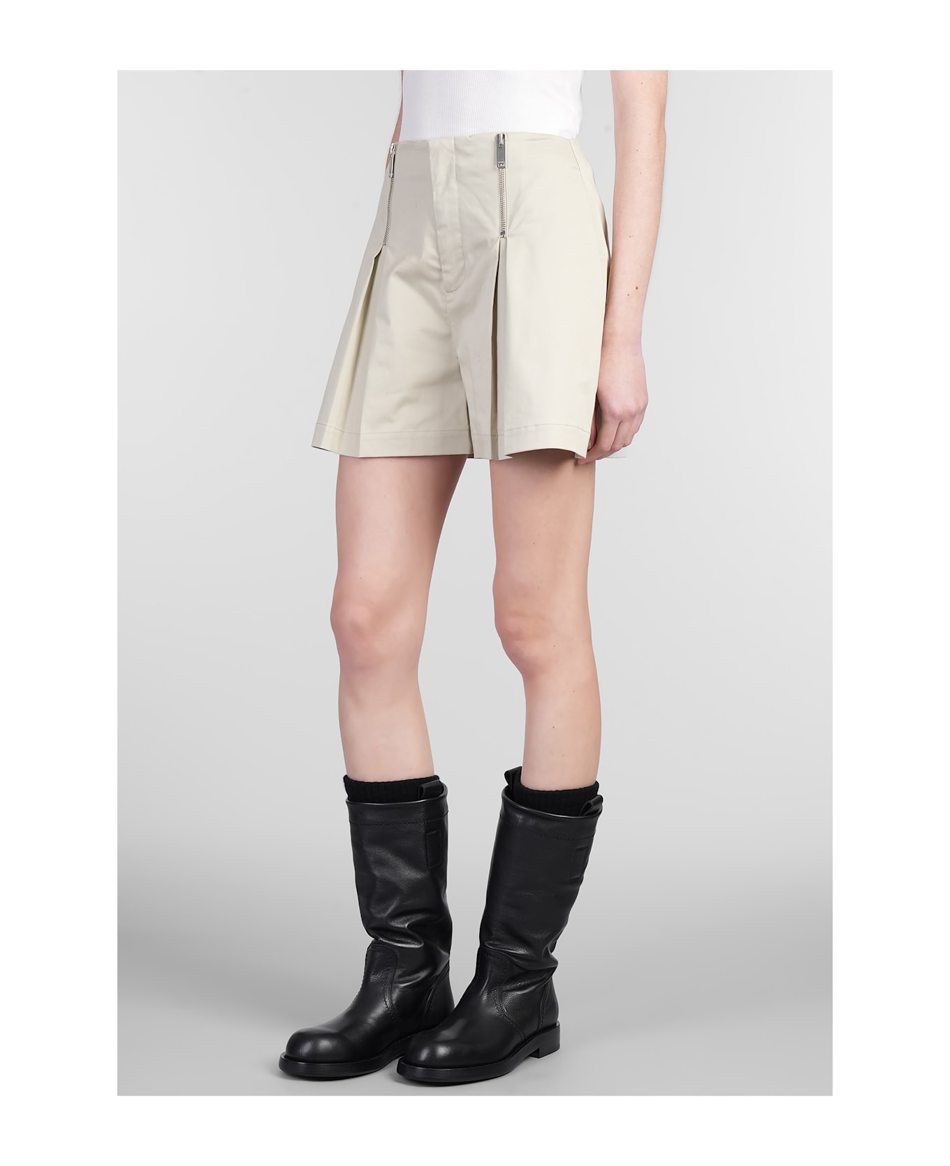 HALFBOY Shorts In Beige Cotton - beige