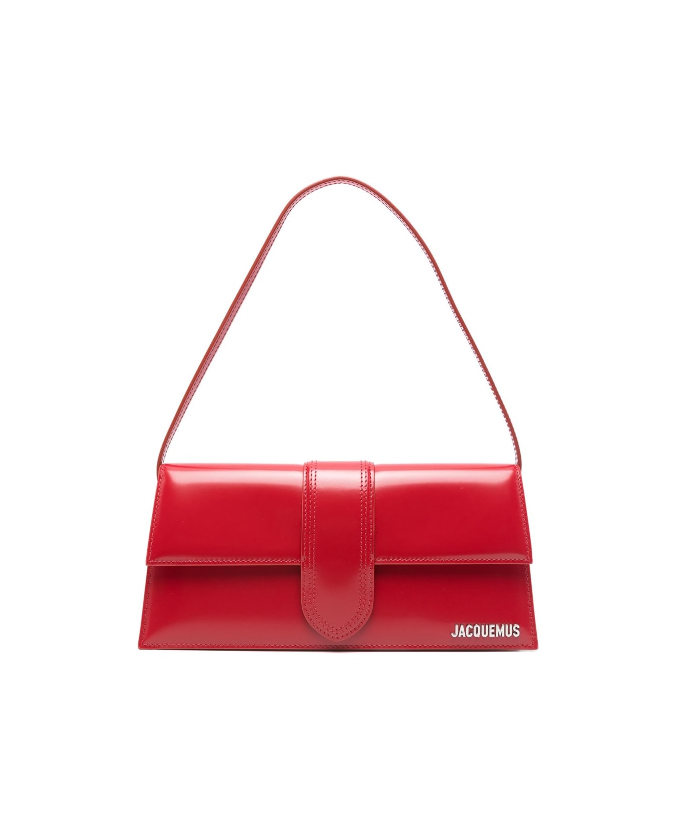 Jacquemus Le Bambino Long Leather Shoulder Bag - Red
