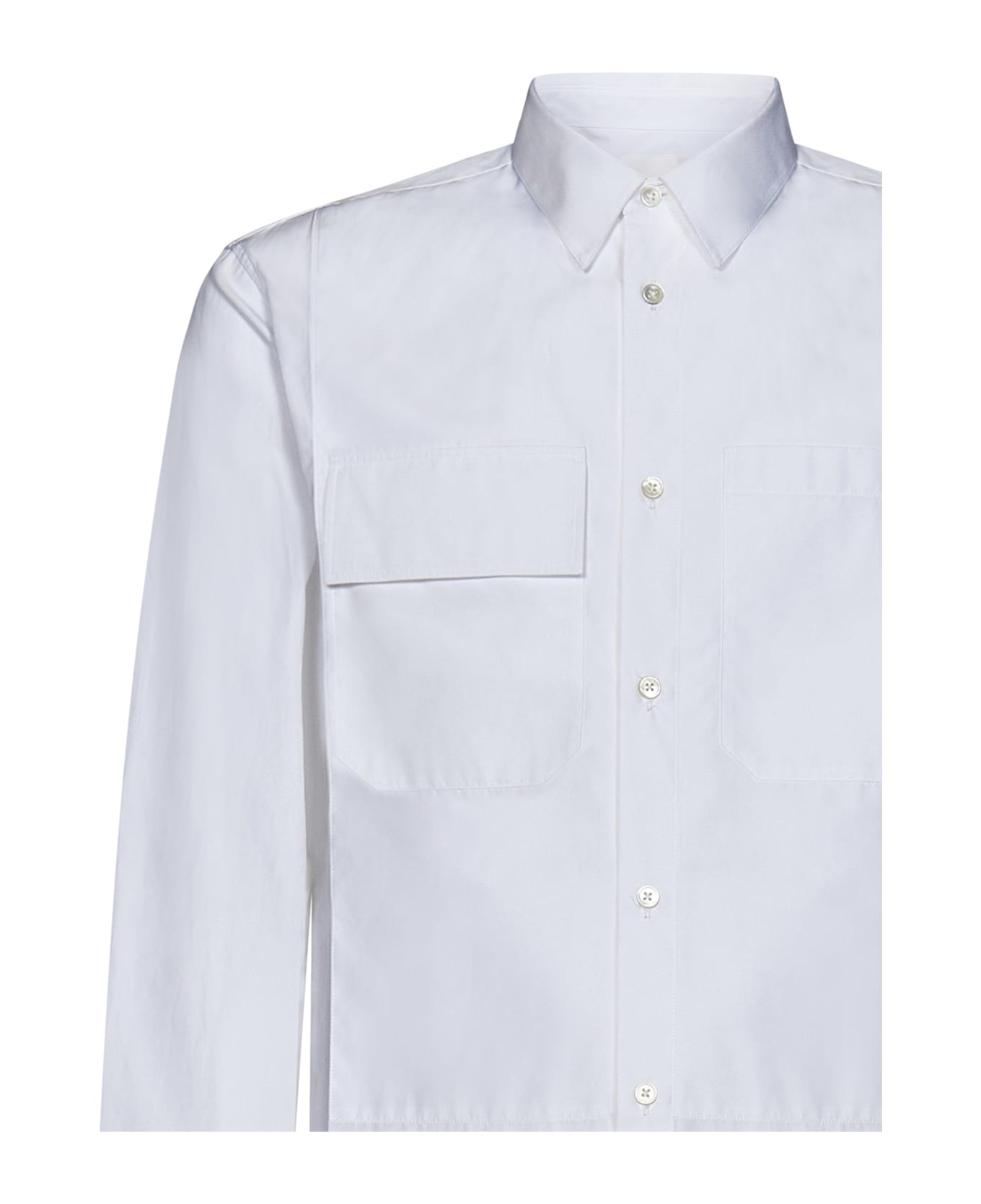 Jil Sander Buttoned Long-sleeved Shirt - White