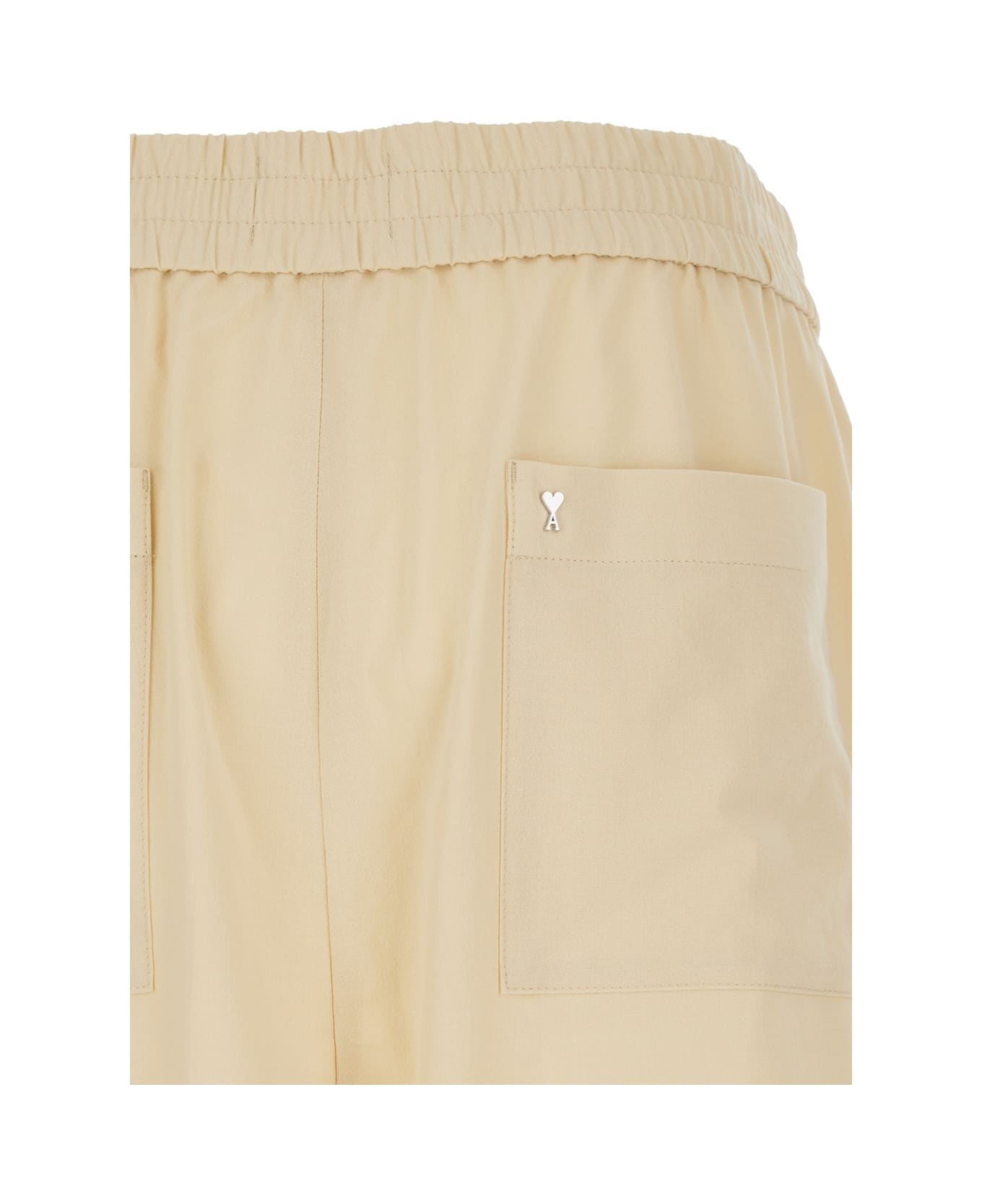 Ami Alexandre Mattiussi Beige Elastic Bermuda Shorts In Cotton Man - Beige ショートパンツ