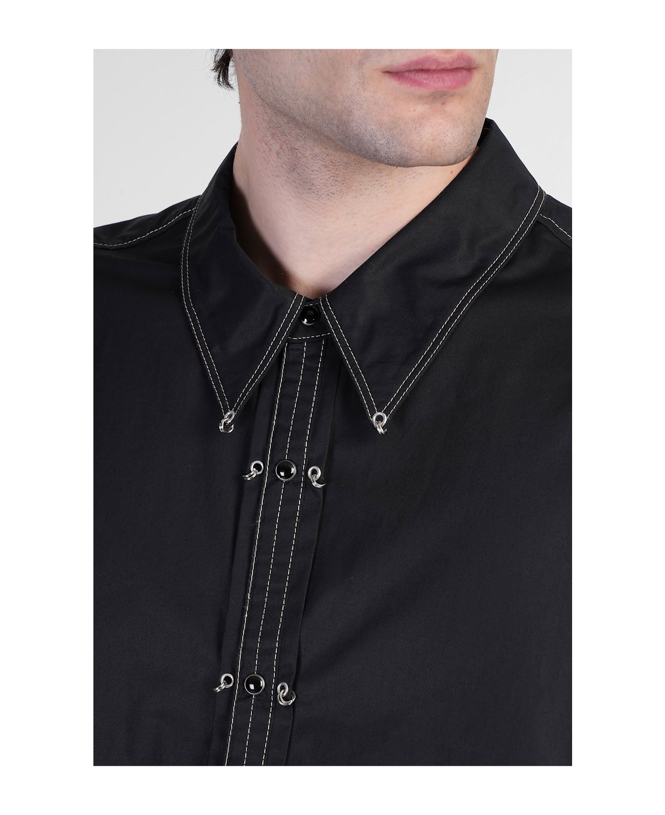 Lemaire Shirt In Black Cotton - black