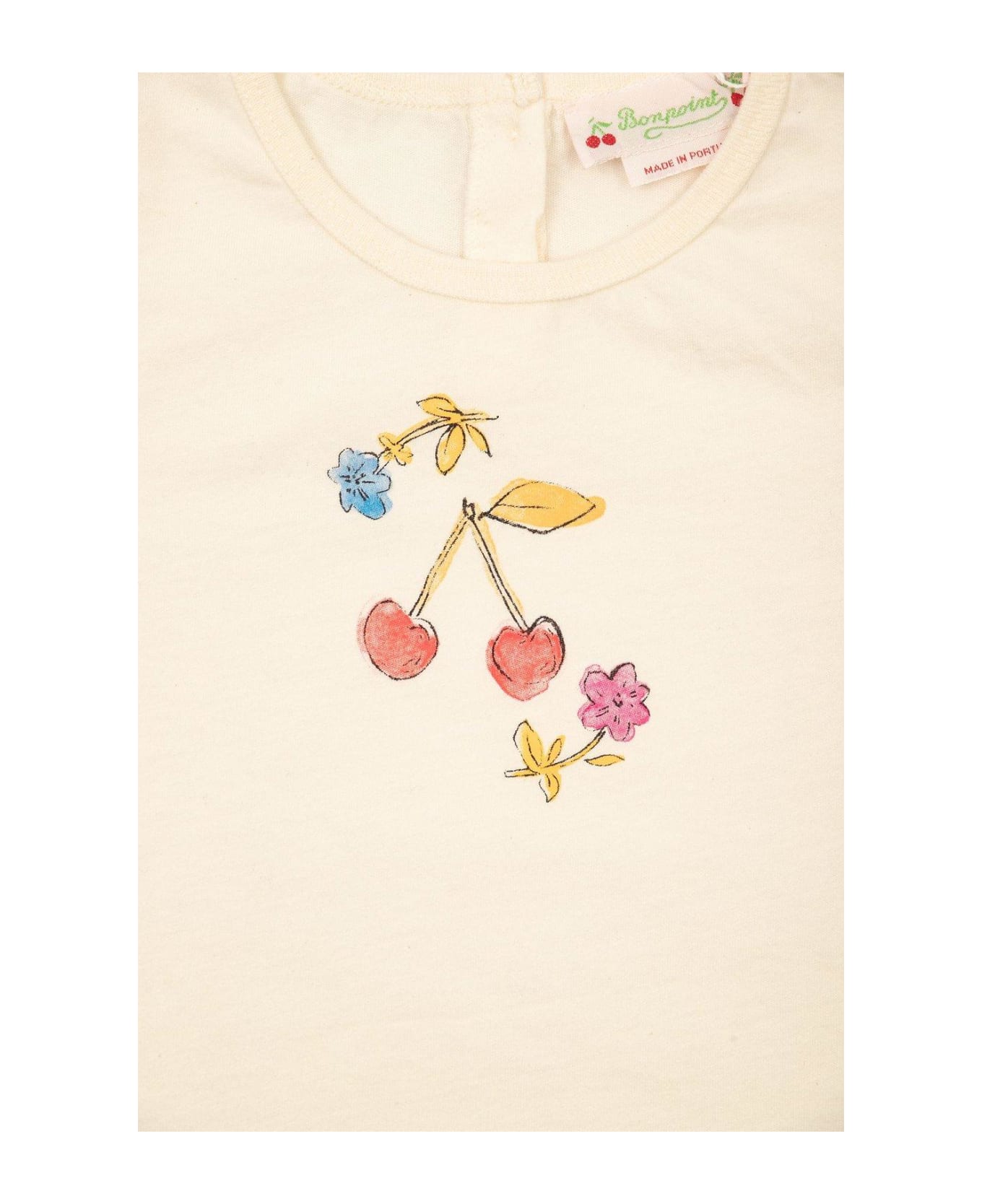 Bonpoint Fruit-printed Crewneck T-shirt - WHITE
