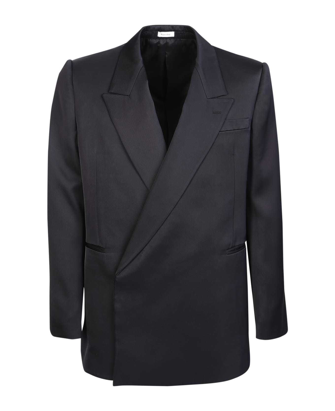 Alexander McQueen Wrapped Design Black Jacket - Black スーツ