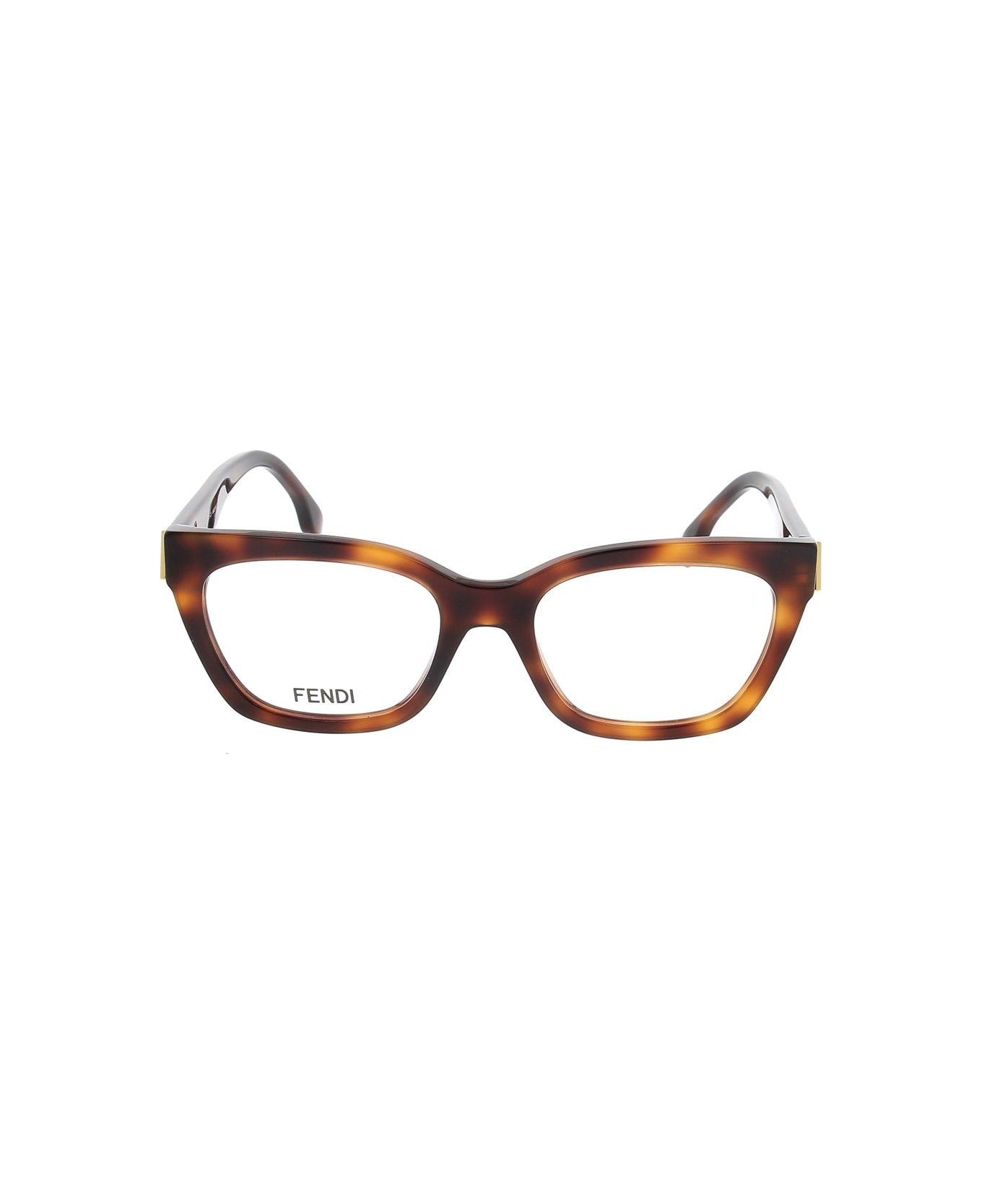 FENDI キャットアイフレムメカネ FE50092I 053 Fendi Cat-eye Metal Logo Sided Glasses | italist