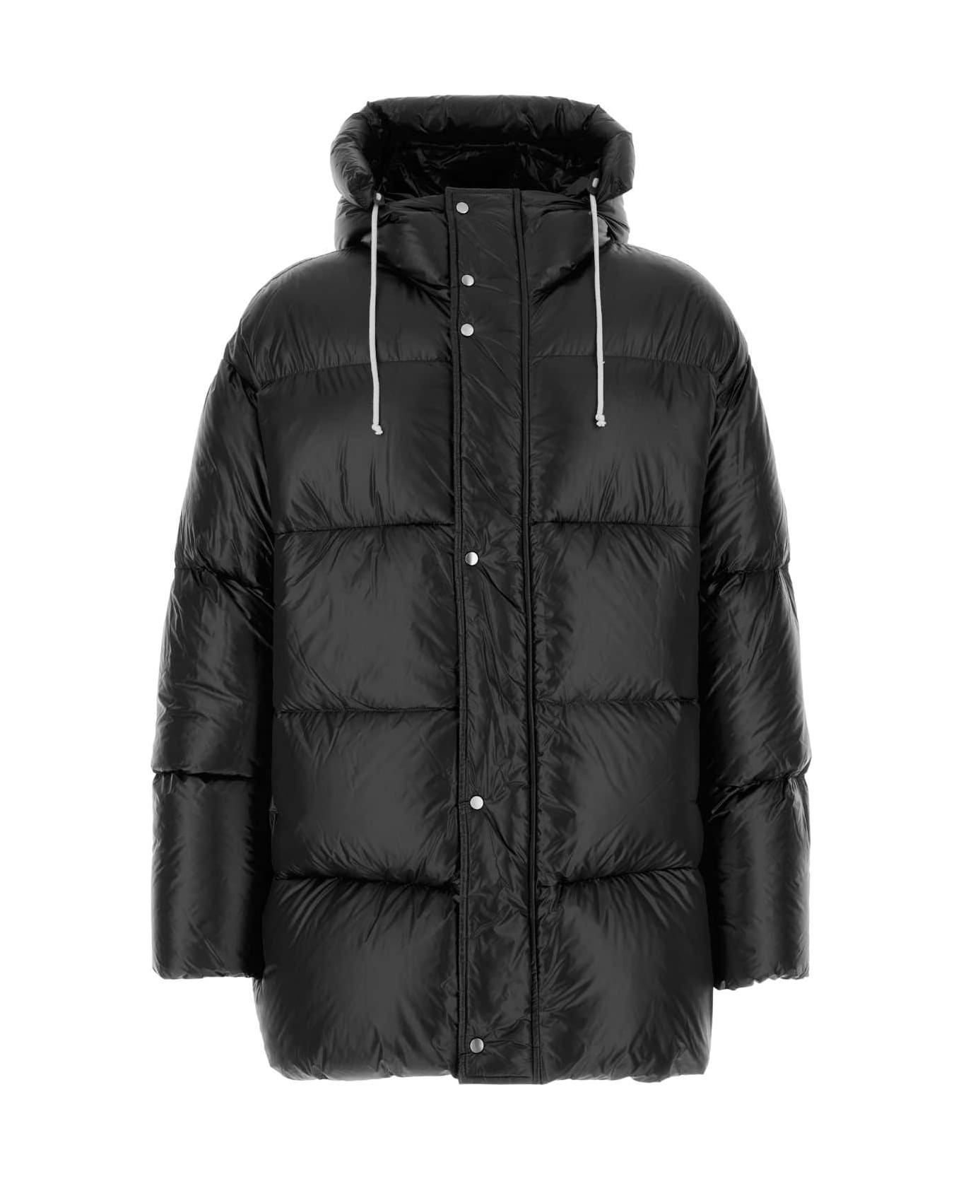 Jil Sander Black Nylon Down Jacket - Black