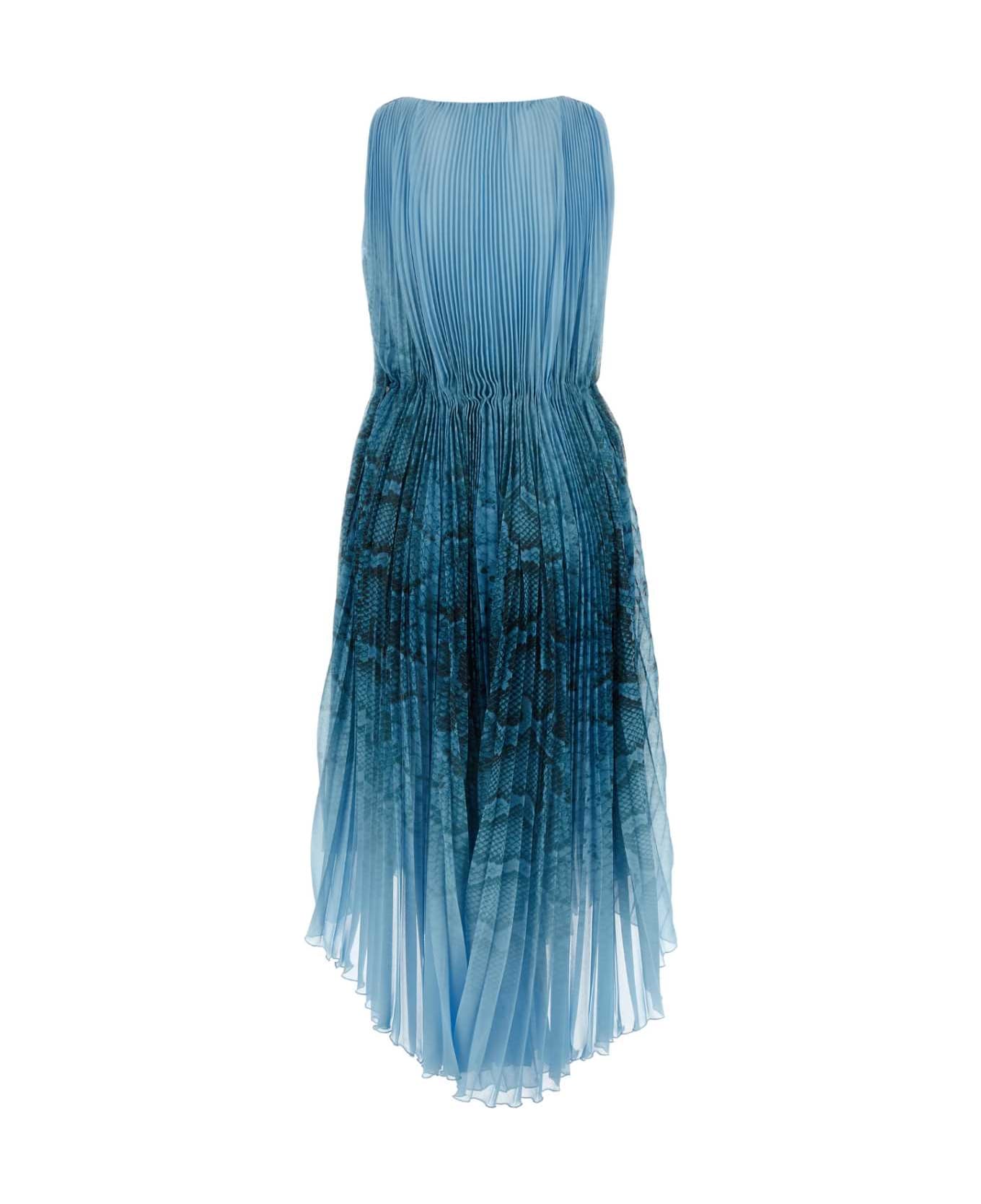 Ermanno Scervino Light Blue Polyester Dress - STPITONEA ワンピース＆ドレス