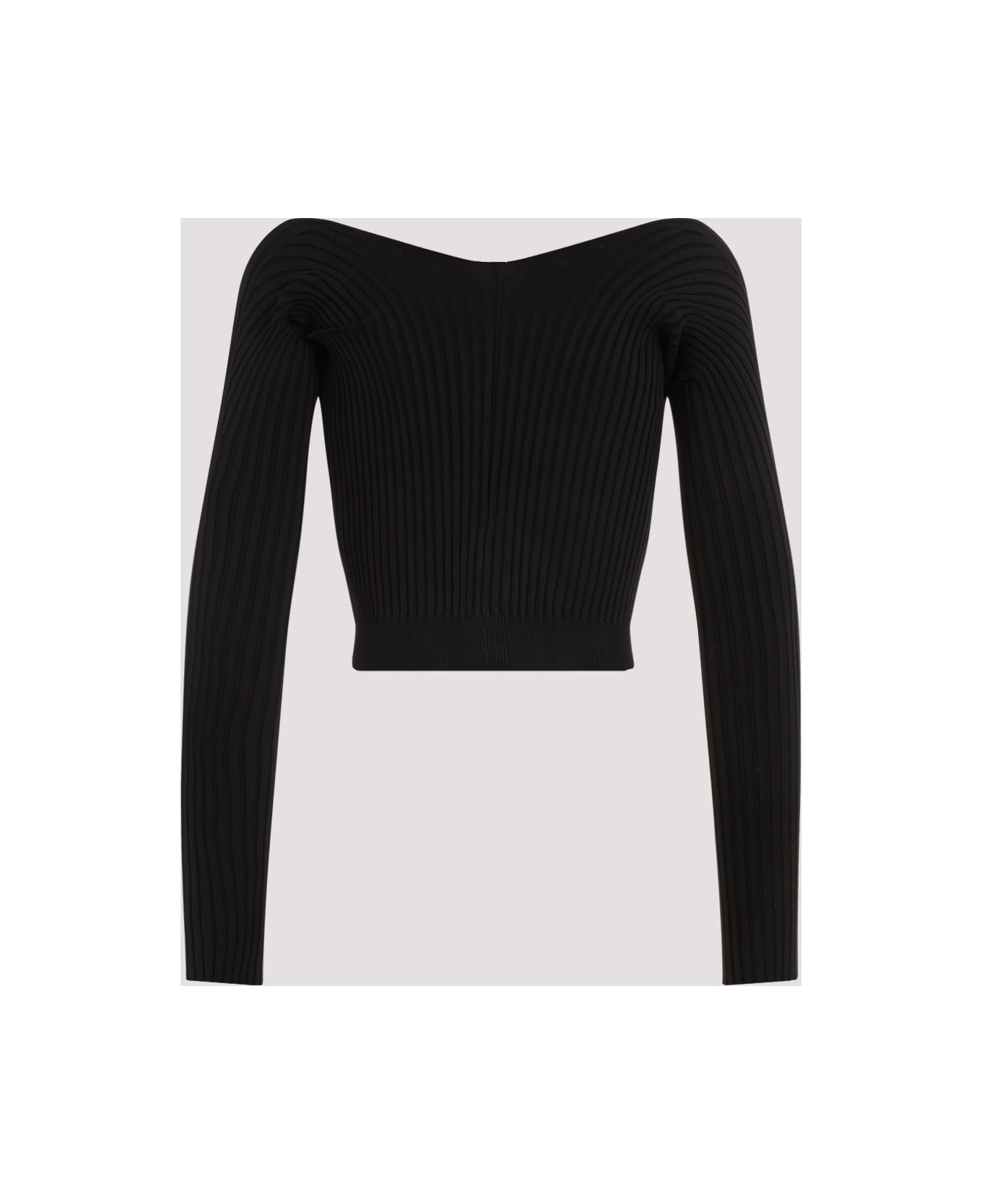 Jacquemus Pralu Long Viscose Cardigan - Black