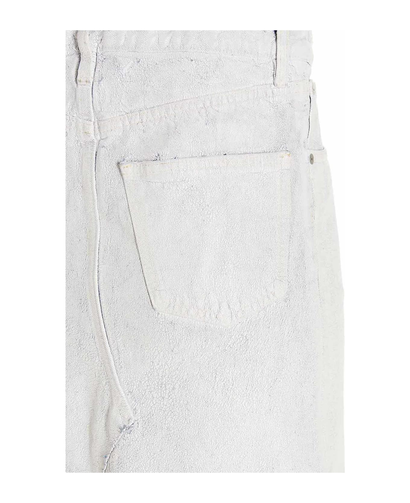 Maison Margiela Denim Cotton Skirt - White スカート