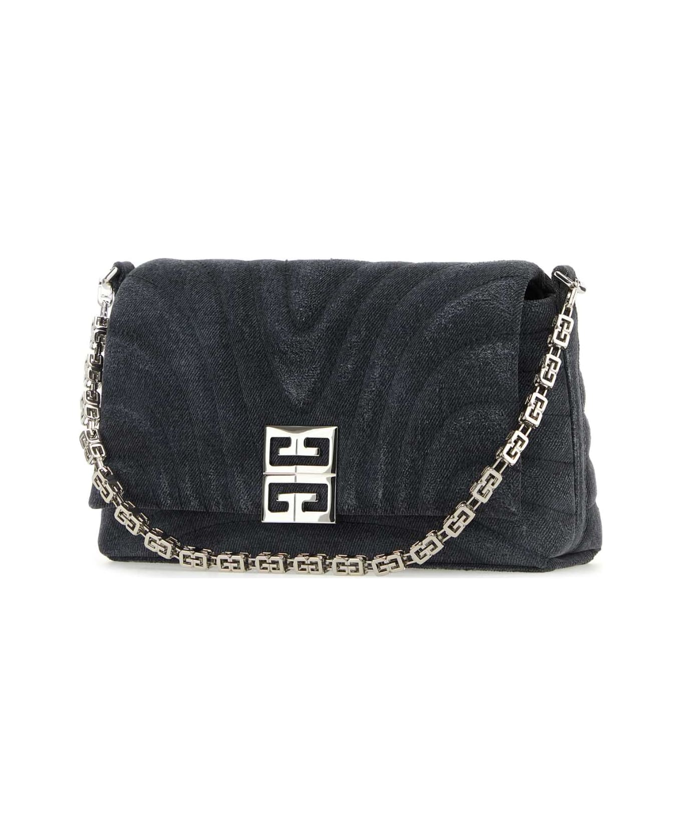 Givenchy Black Denim Medium 4g Soft Handbag - BLACK ショルダーバッグ
