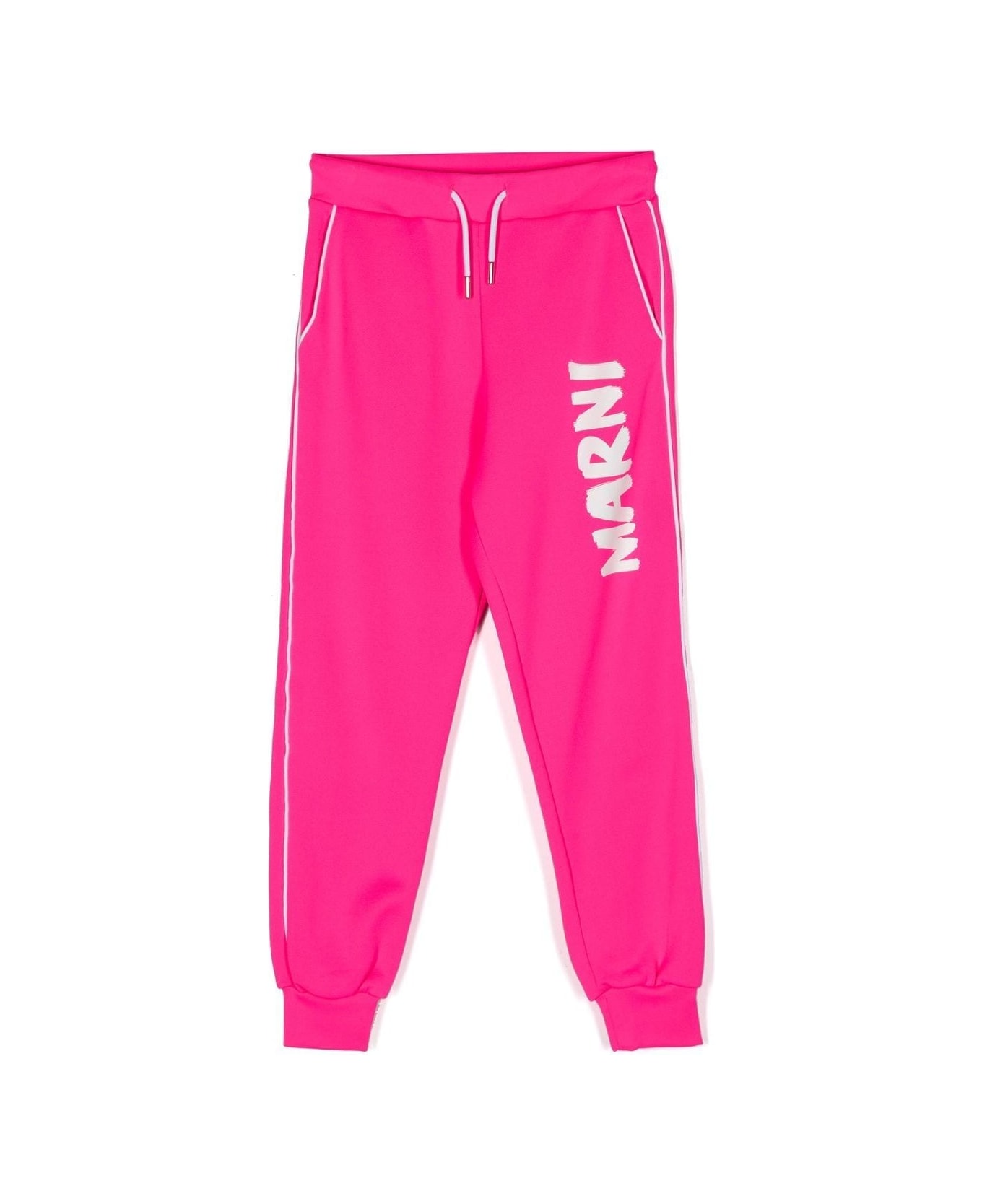 Marni Mp22u Logo Track Pants - Pink