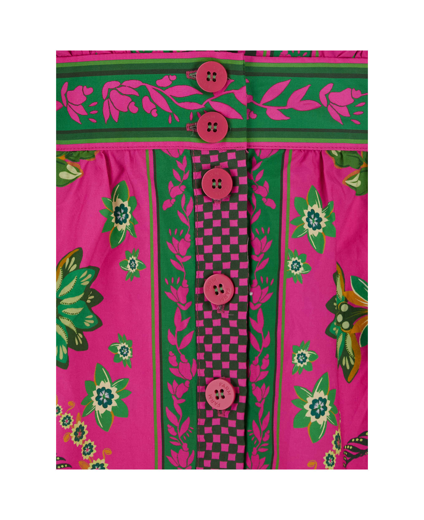 Farm Rio 
ana Tapestry
 Multicolor Sleeveless Long Dress With V Neck And All-over Floral Print In Cotton Woman - Multicolor