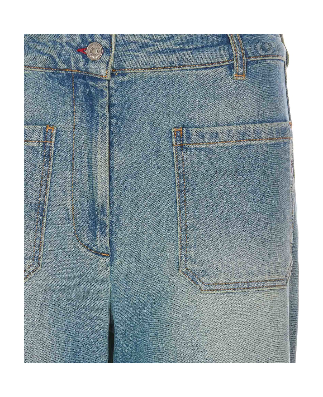 Victoria Beckham Alina High Waisted Jeans - Blue