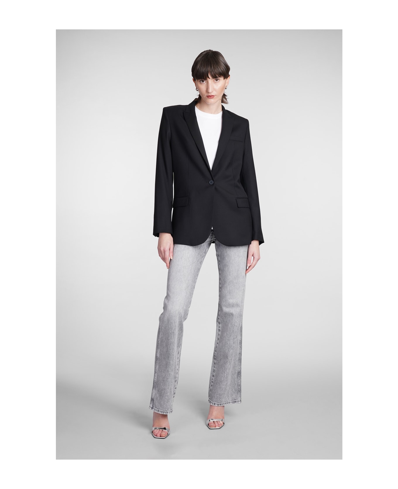 IRO Barni Jeans In Grey Cotton - Grey