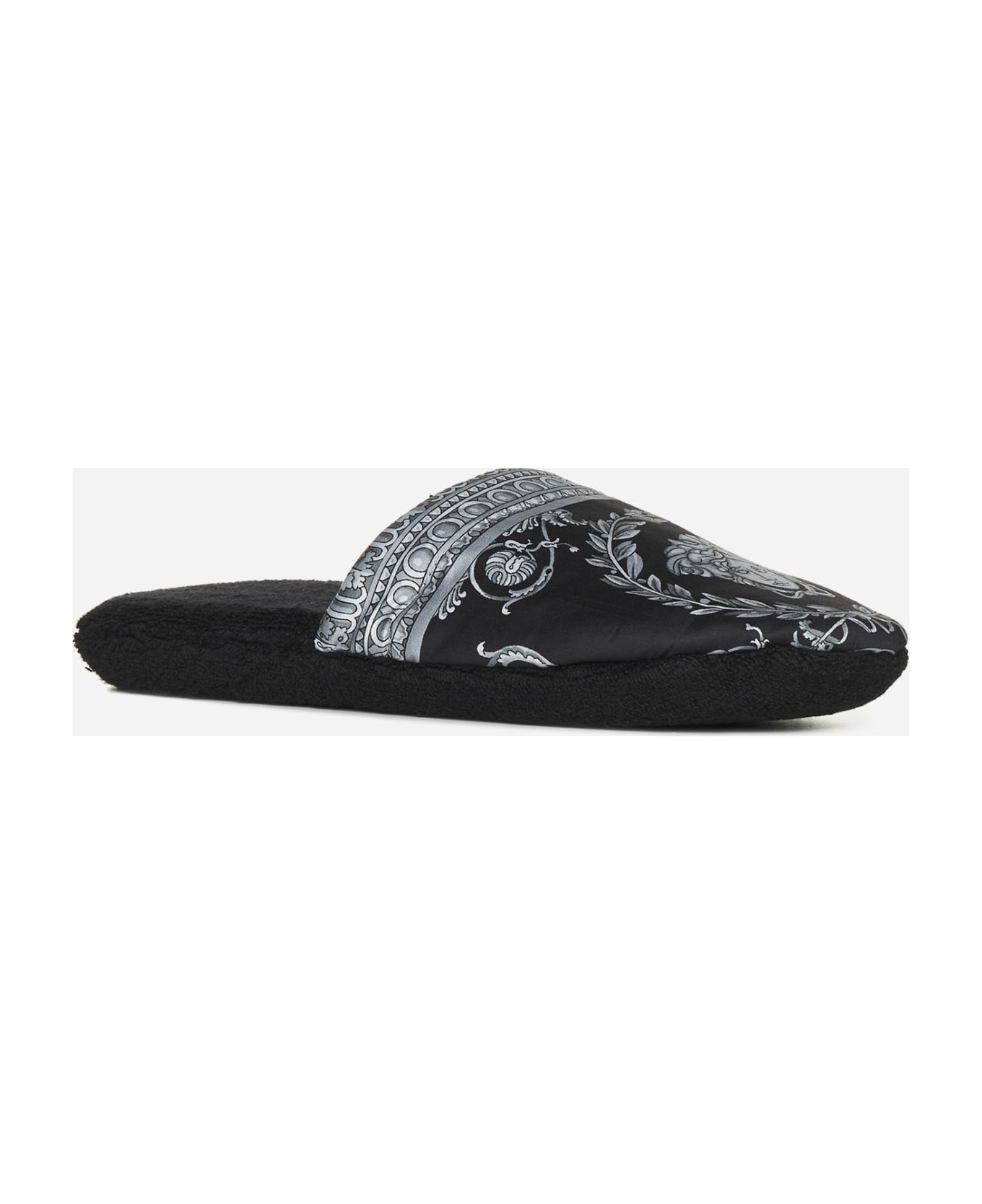 Versace Barocco Print Cotton Slippers その他各種シューズ