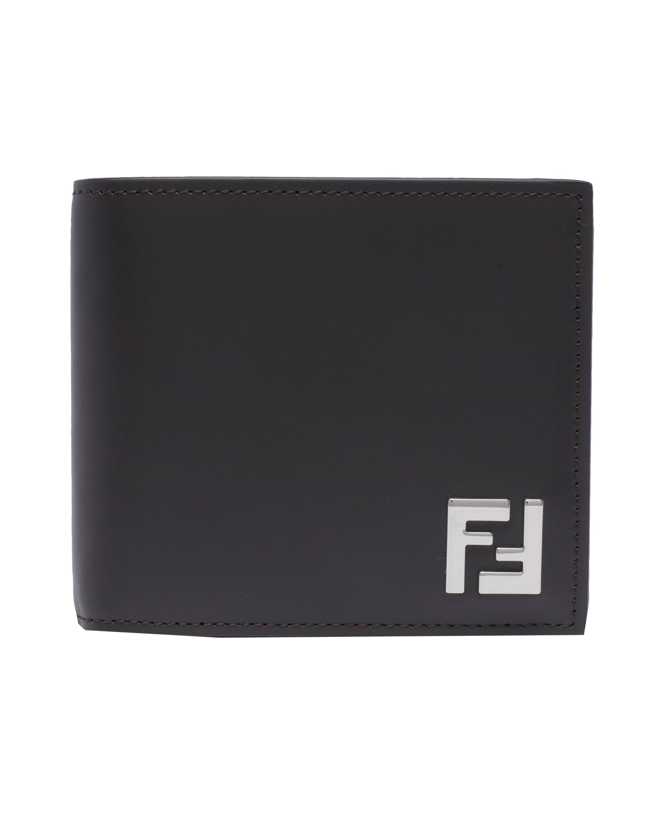 Fendi Ff Bi-fold Wallet - BROWN