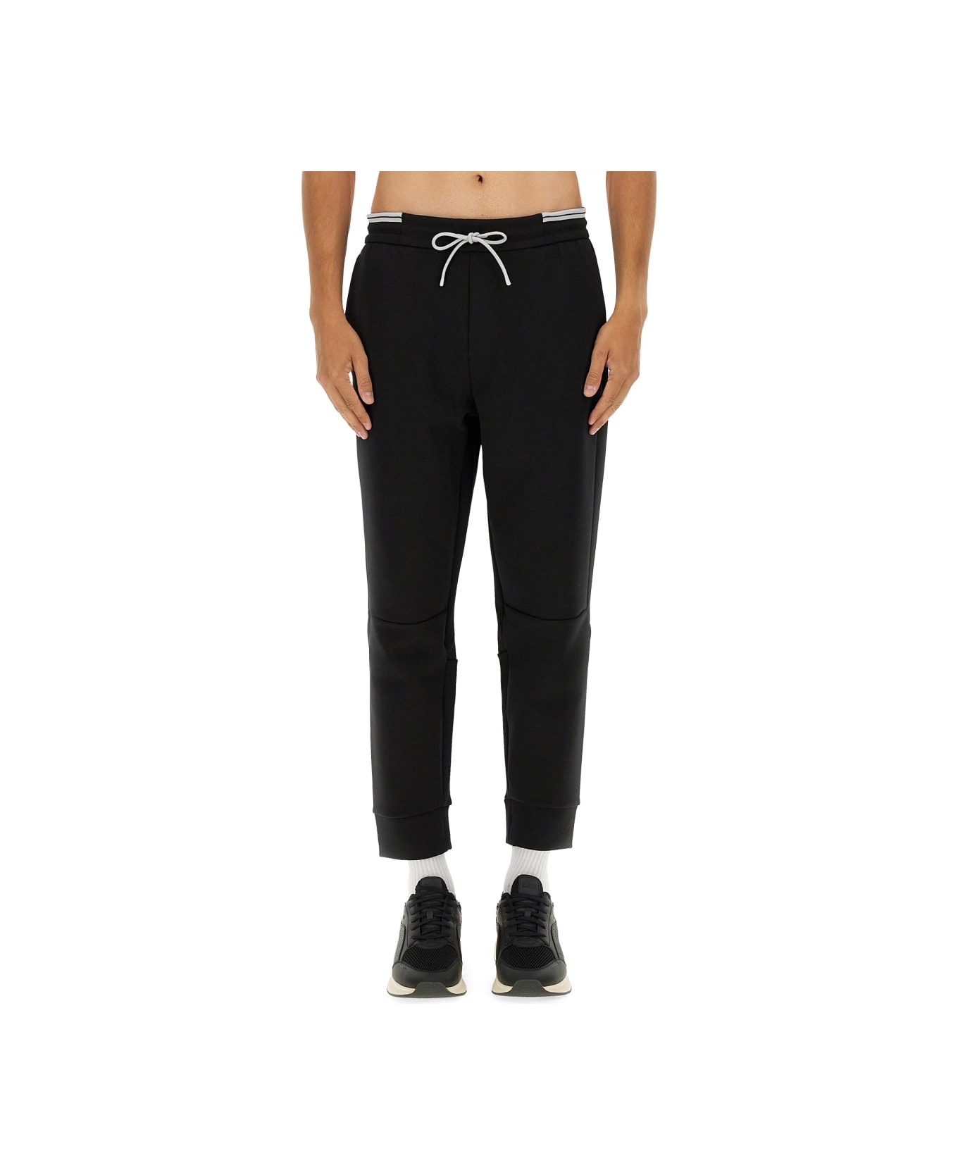 Hugo Boss Cotton Blend Pants - BLACK
