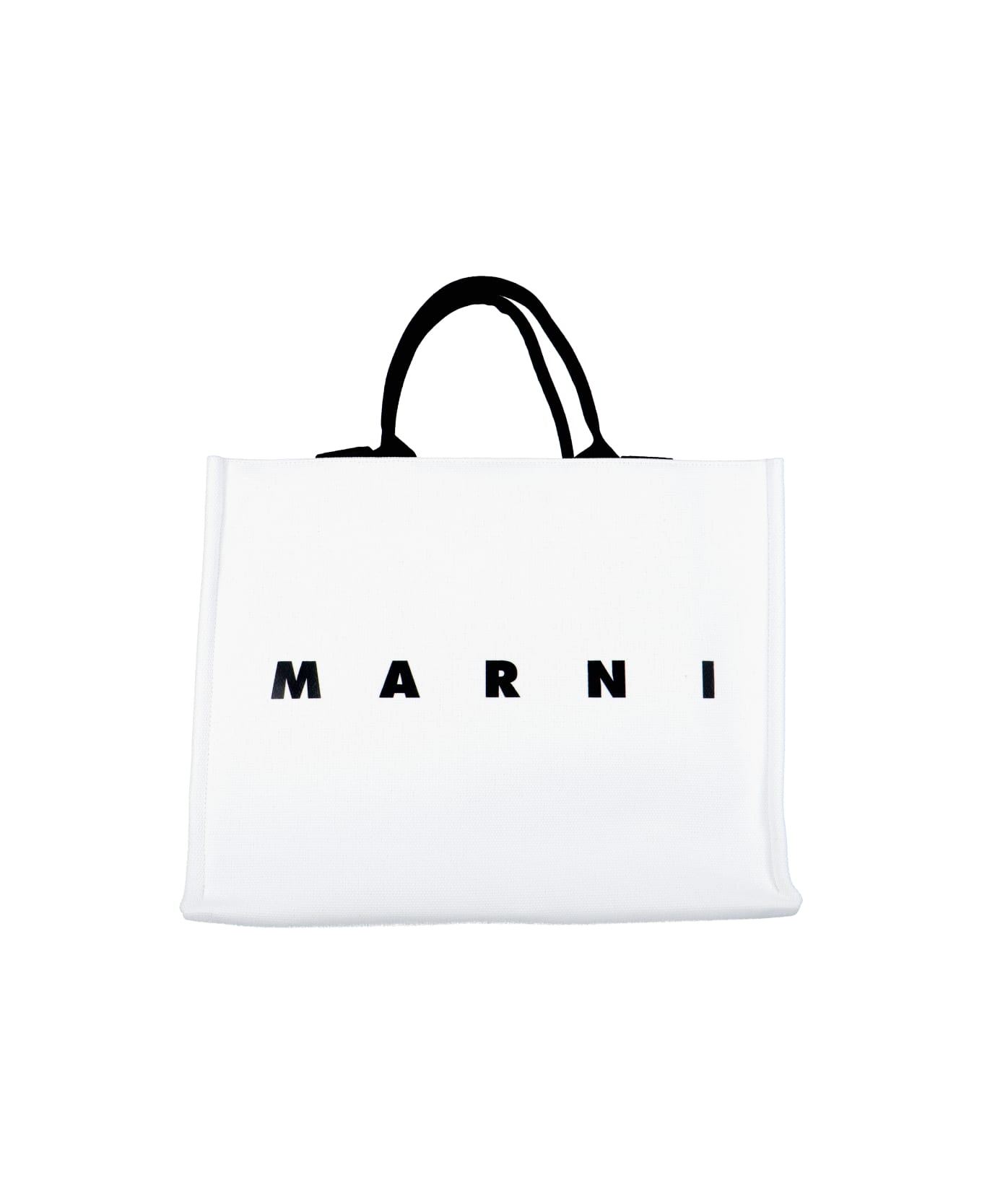 Marni Logo Tote Bag - White