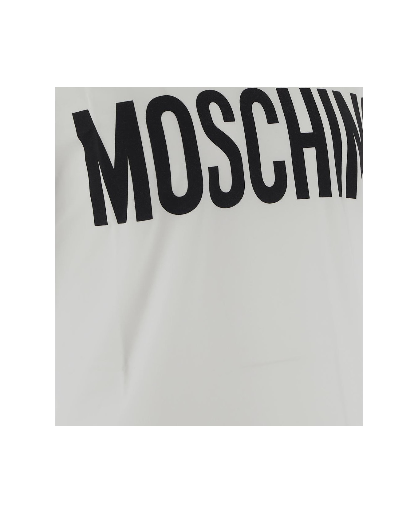 Moschino Logo Printed Crewneck T-shirt - Bianco