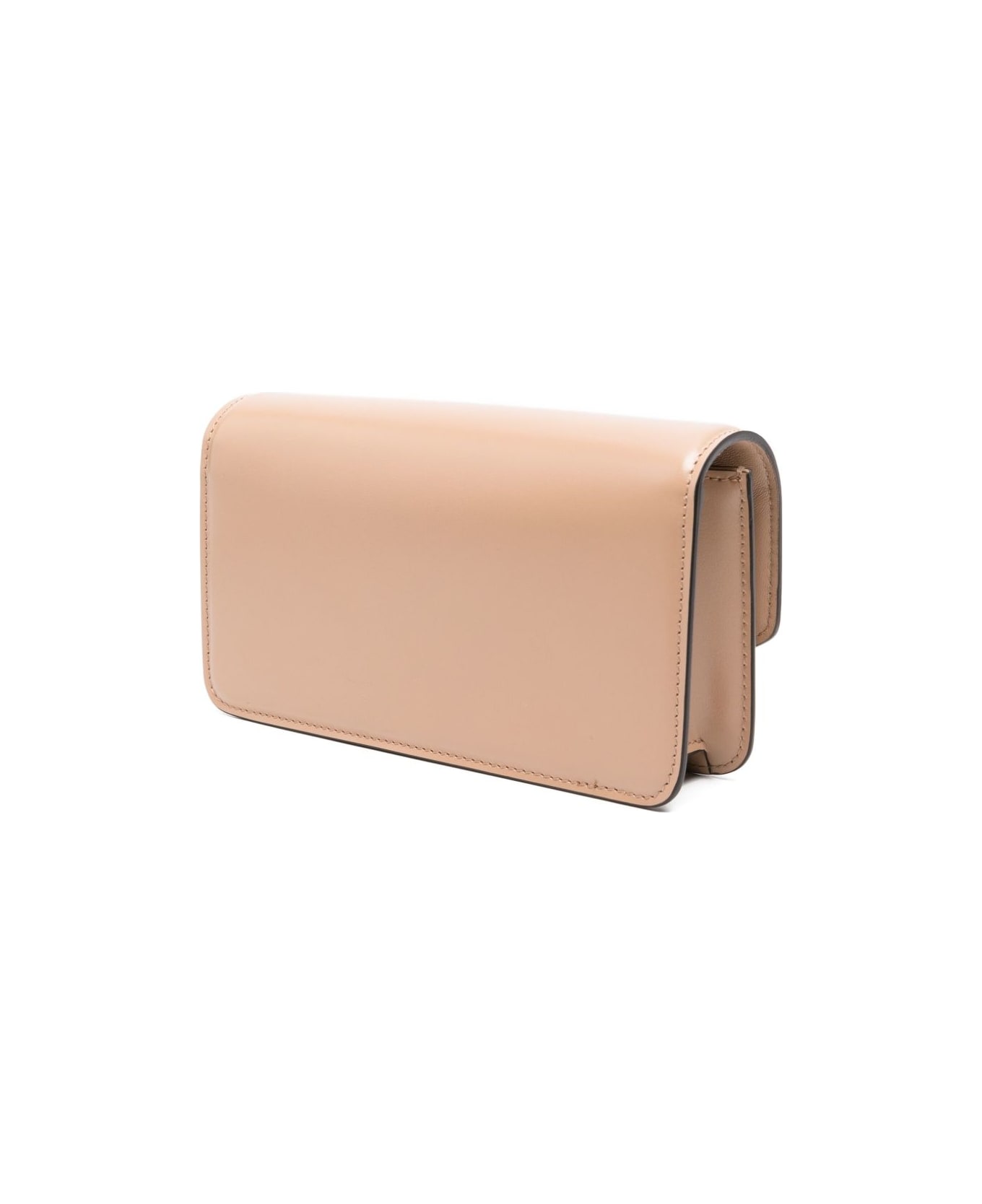 Valentino Garavani Vain Small Leather Clutch - Powder