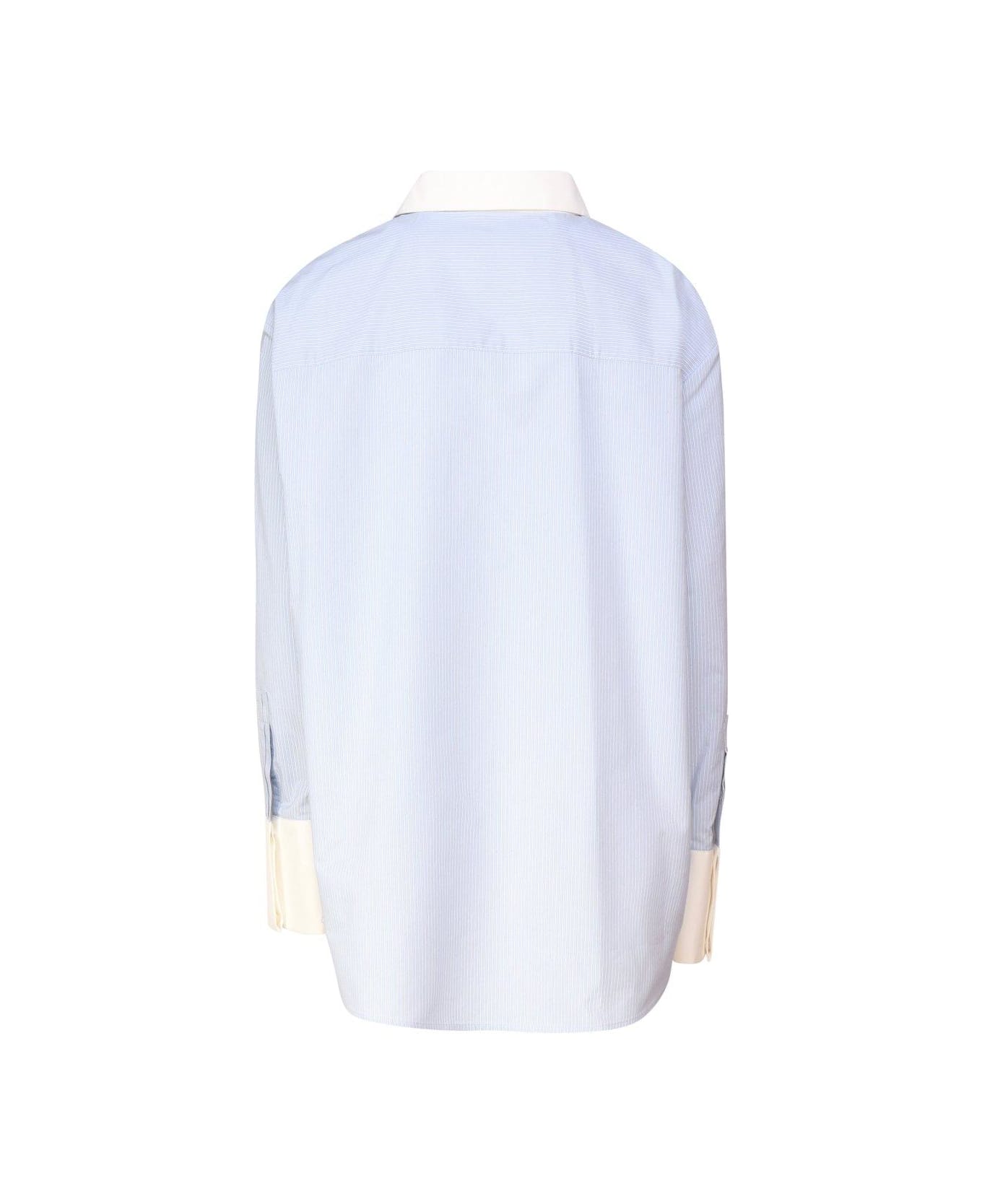Saint Laurent Winchester Boyfriend Shirt - AZURE シャツ
