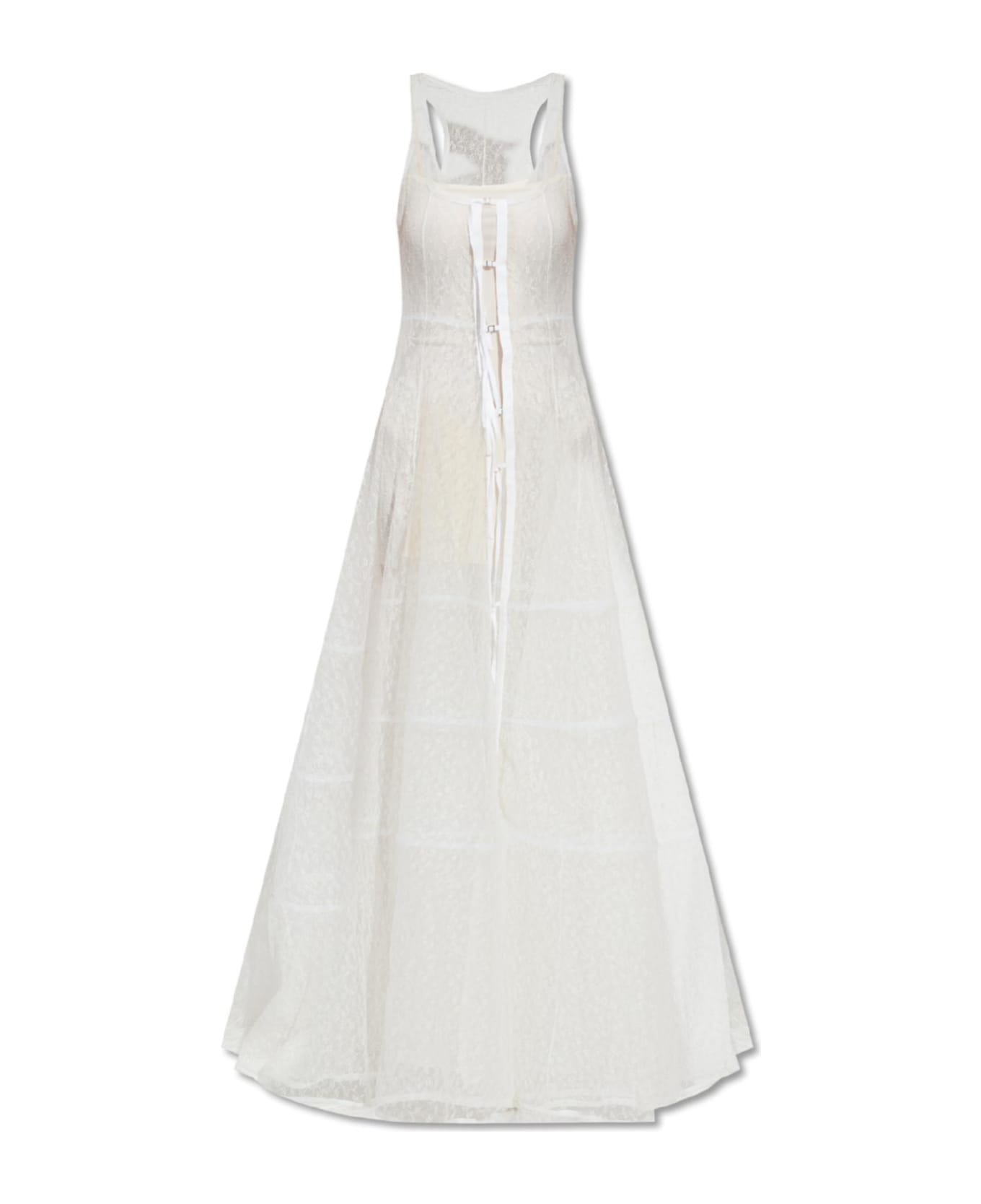 Jacquemus Dentelle Lace Dress - WHITE