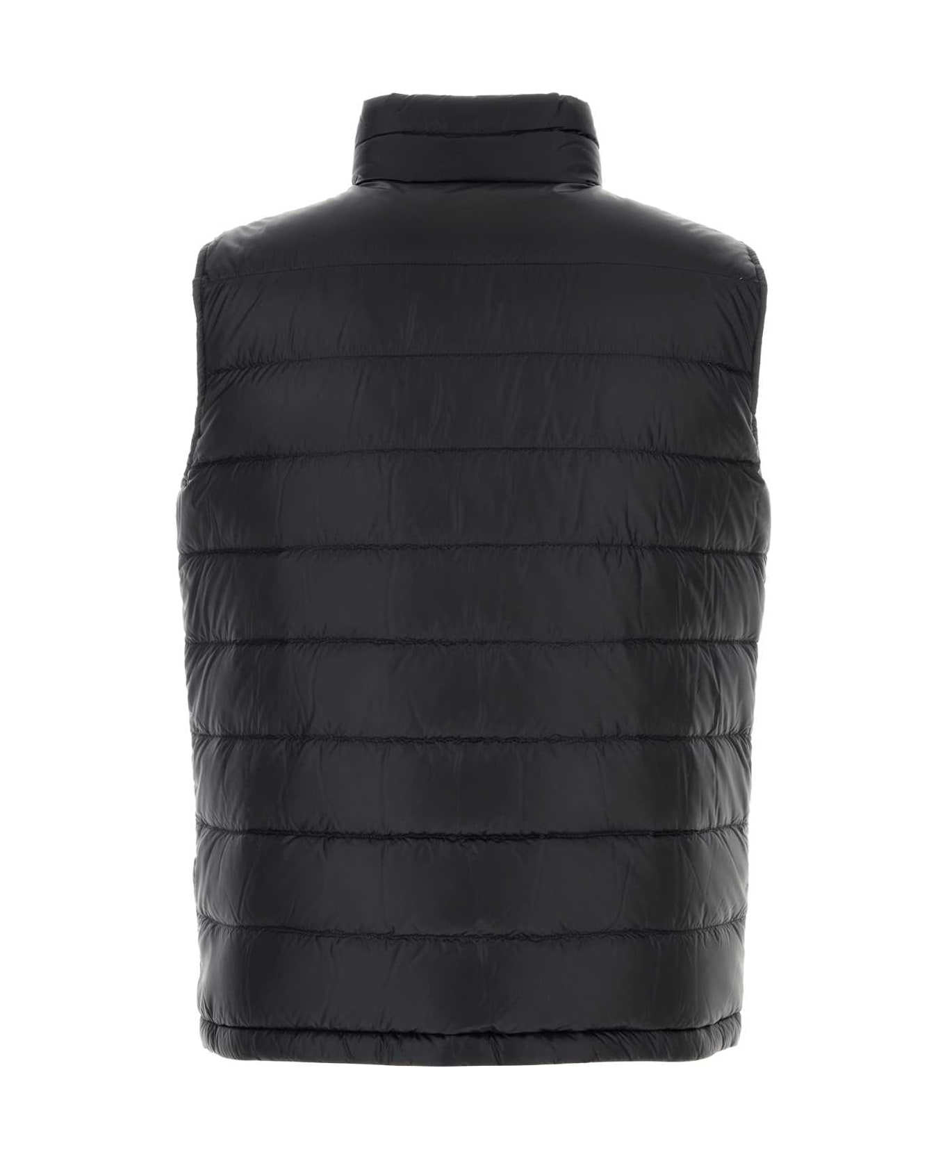Herno Black Nylon Sleeveless Reversible Down Jacket - CIOCCOLATO