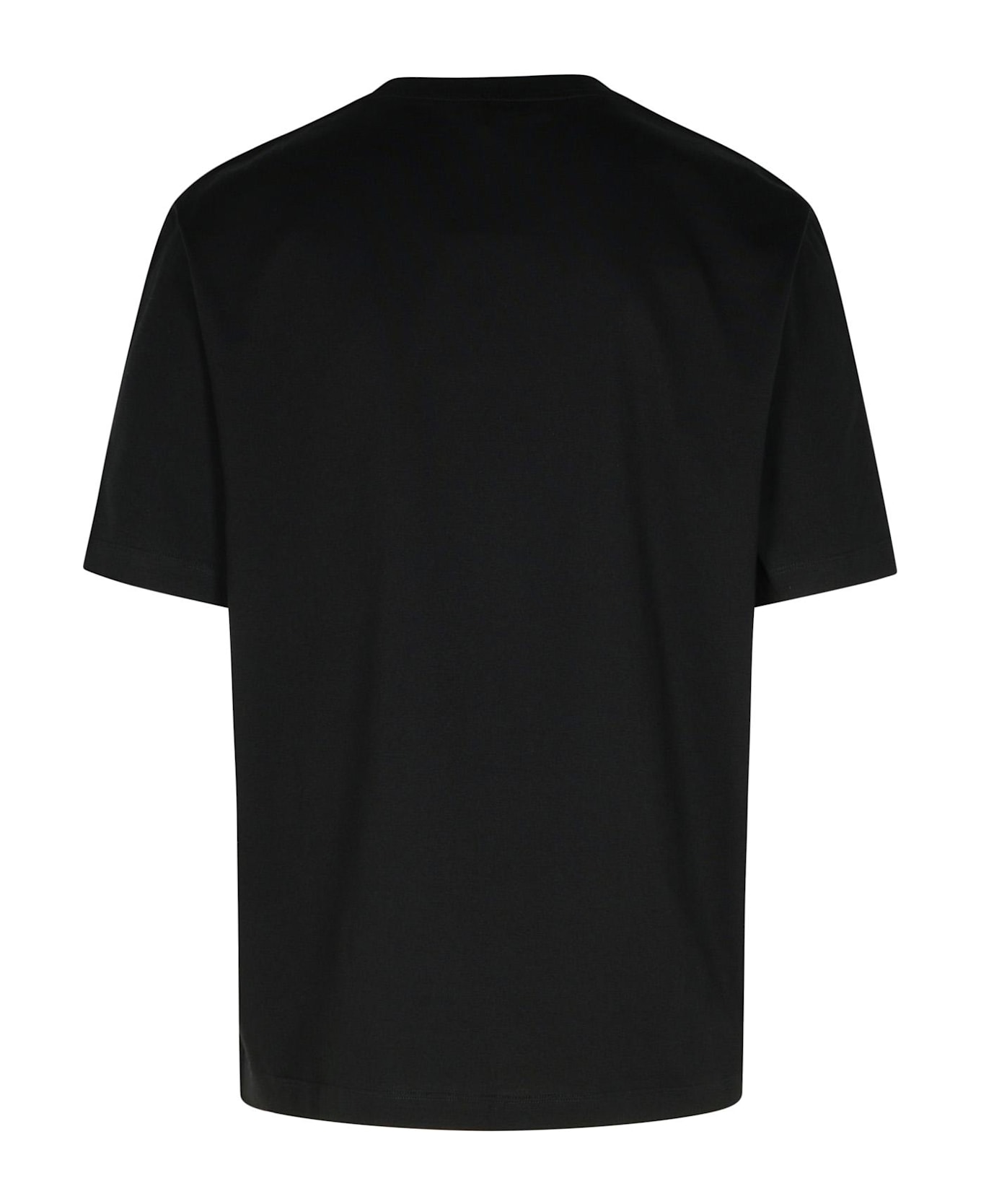 Versace Black Cotton T-shirt - BLACK PRINT