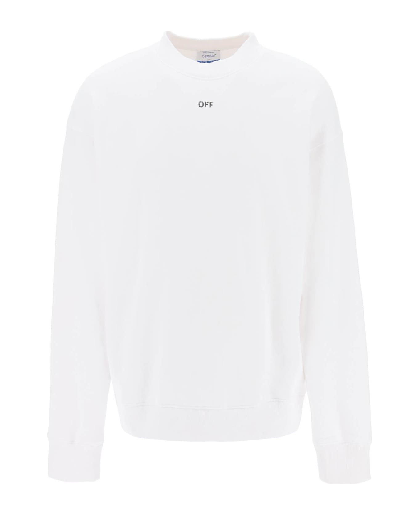 Off-White Skate Sweatshirt With Off Logo - White Black