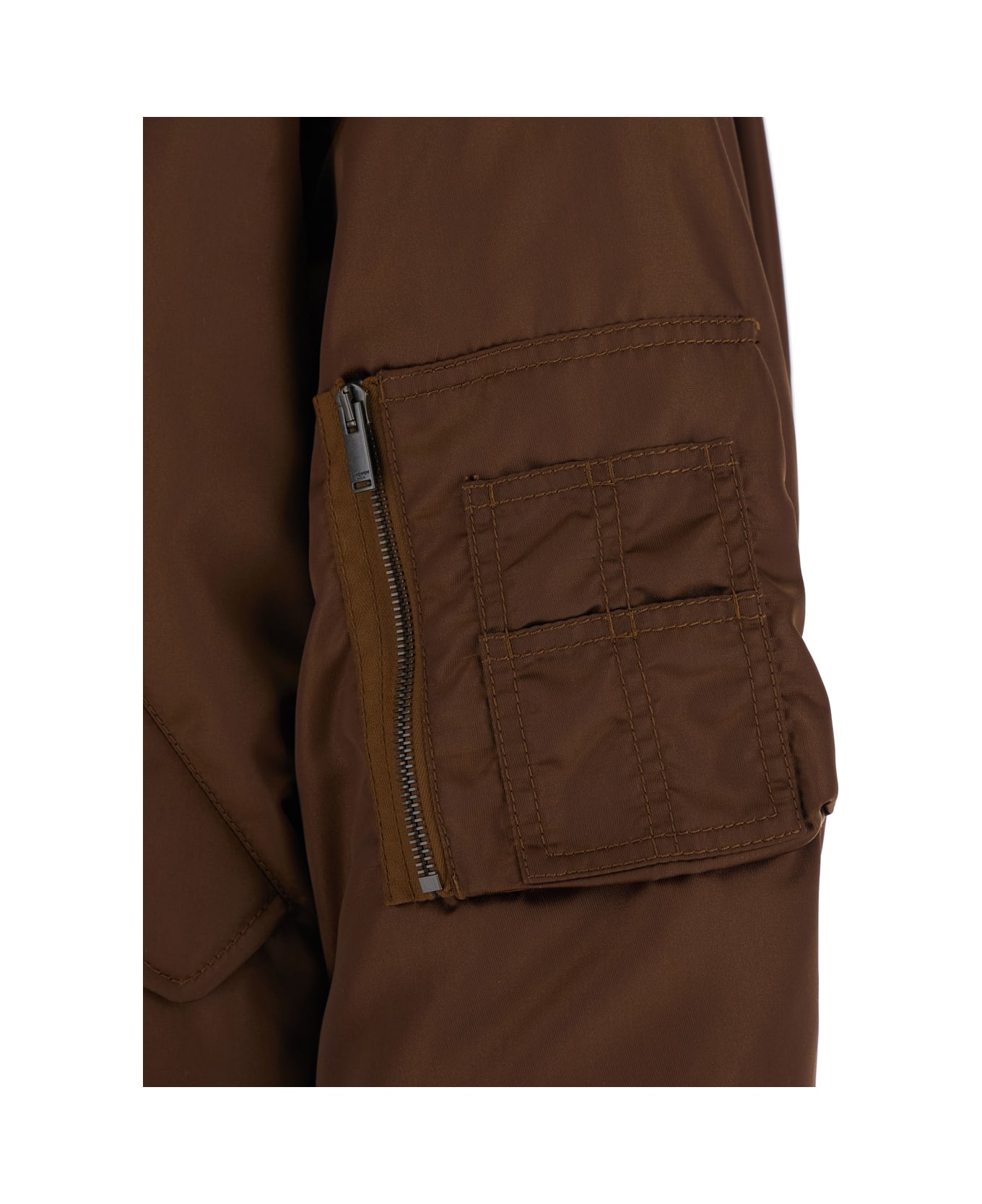 Saint Laurent Bomber Ample Tech Bril - Brown