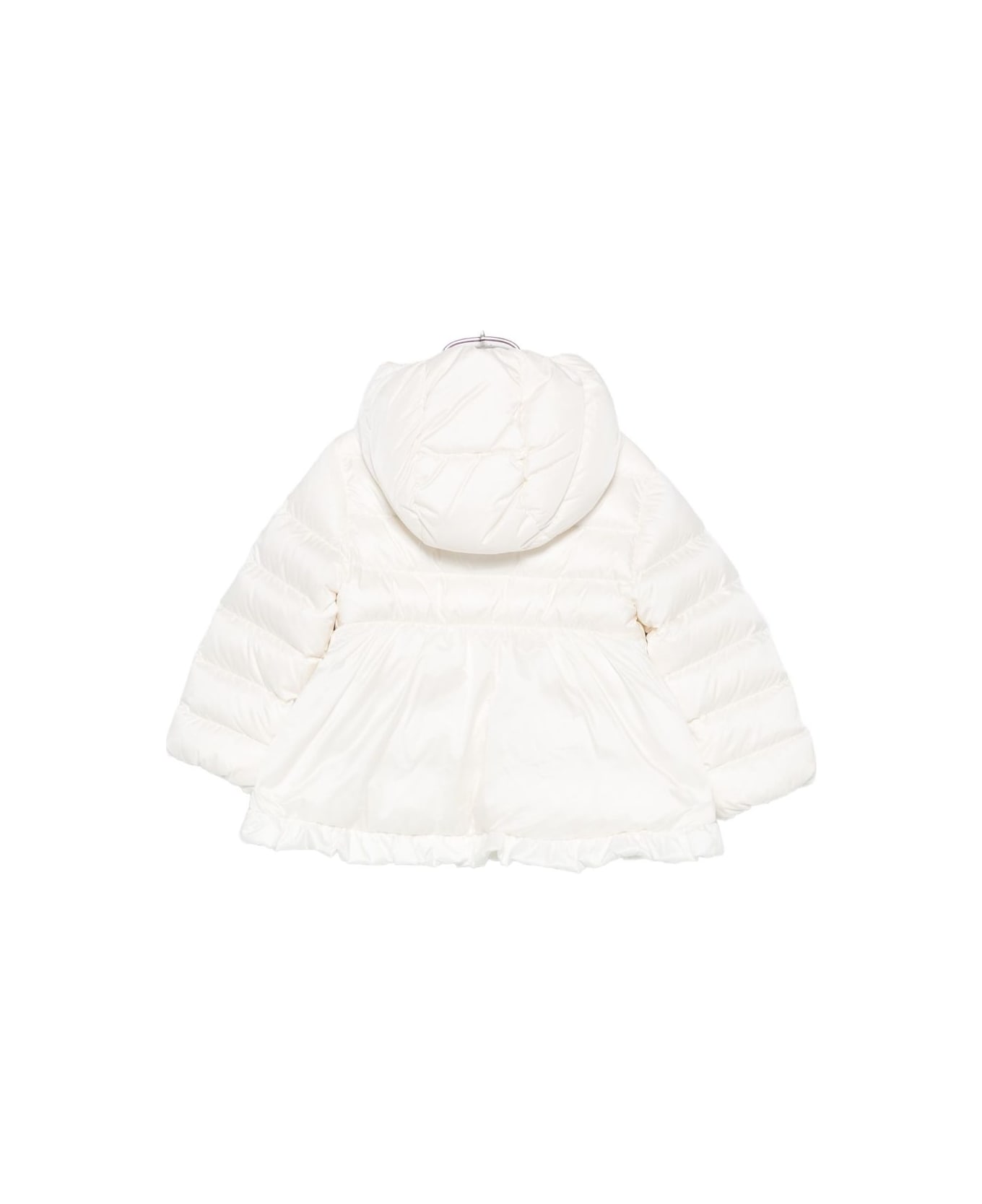 Moncler Enfant Padded Coat With Hood - White