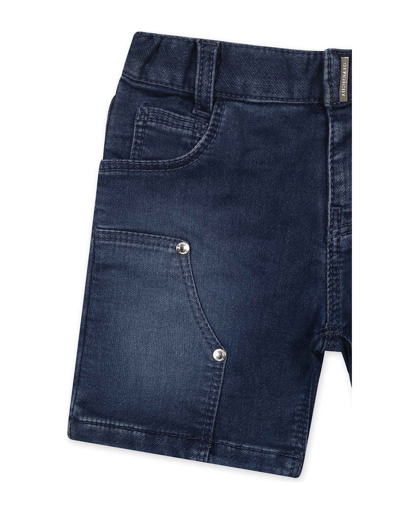 Givenchy Denim Shorts For Baby Boy With Logo - Denim