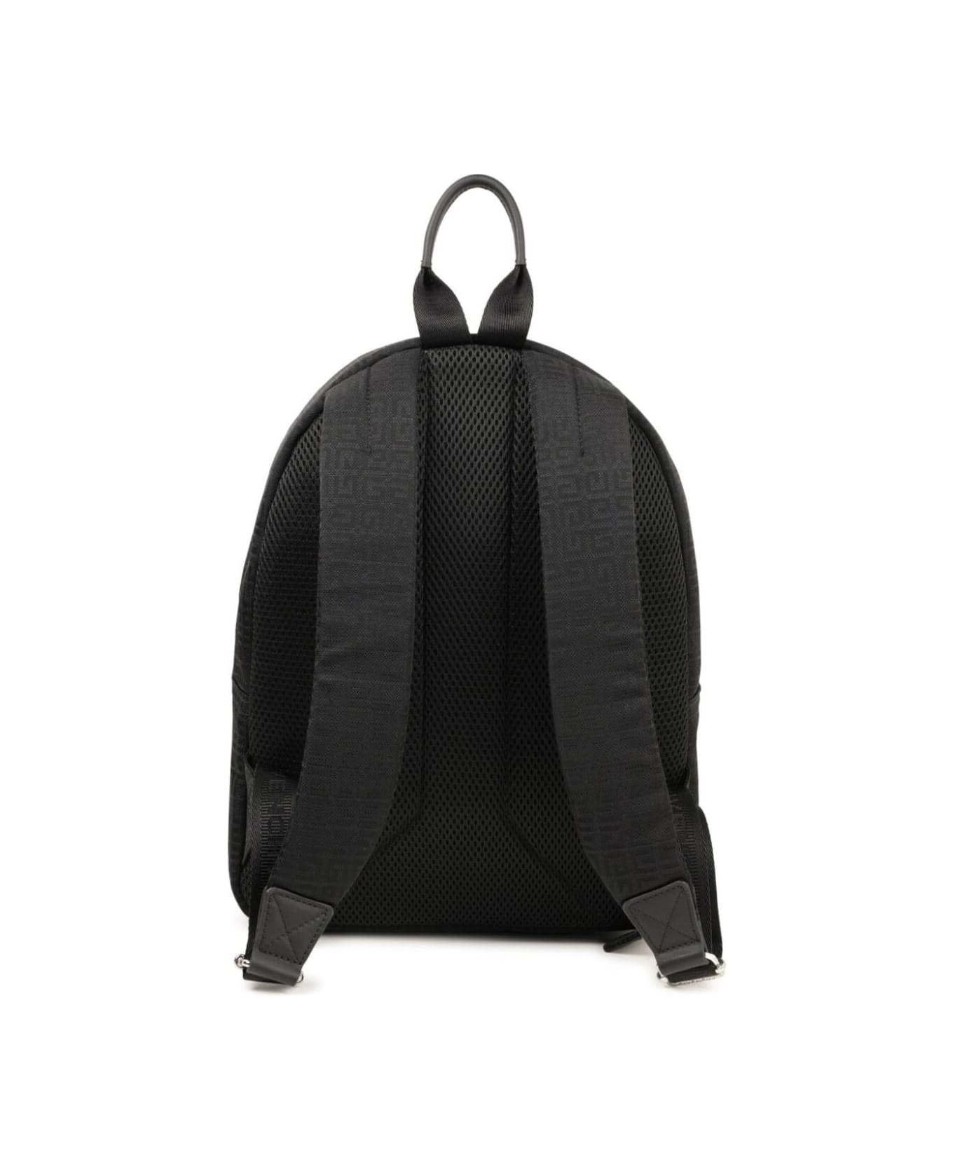 Givenchy Black Backpack With Two Adjustable Shoulder Straps And Maxi Logo Lettering In Tech Fabric Boy - Black